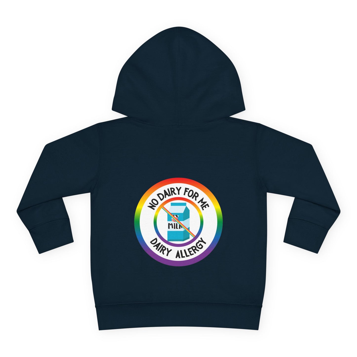 Dairy Allergy Rainbow Logo Toddler Hoodie
