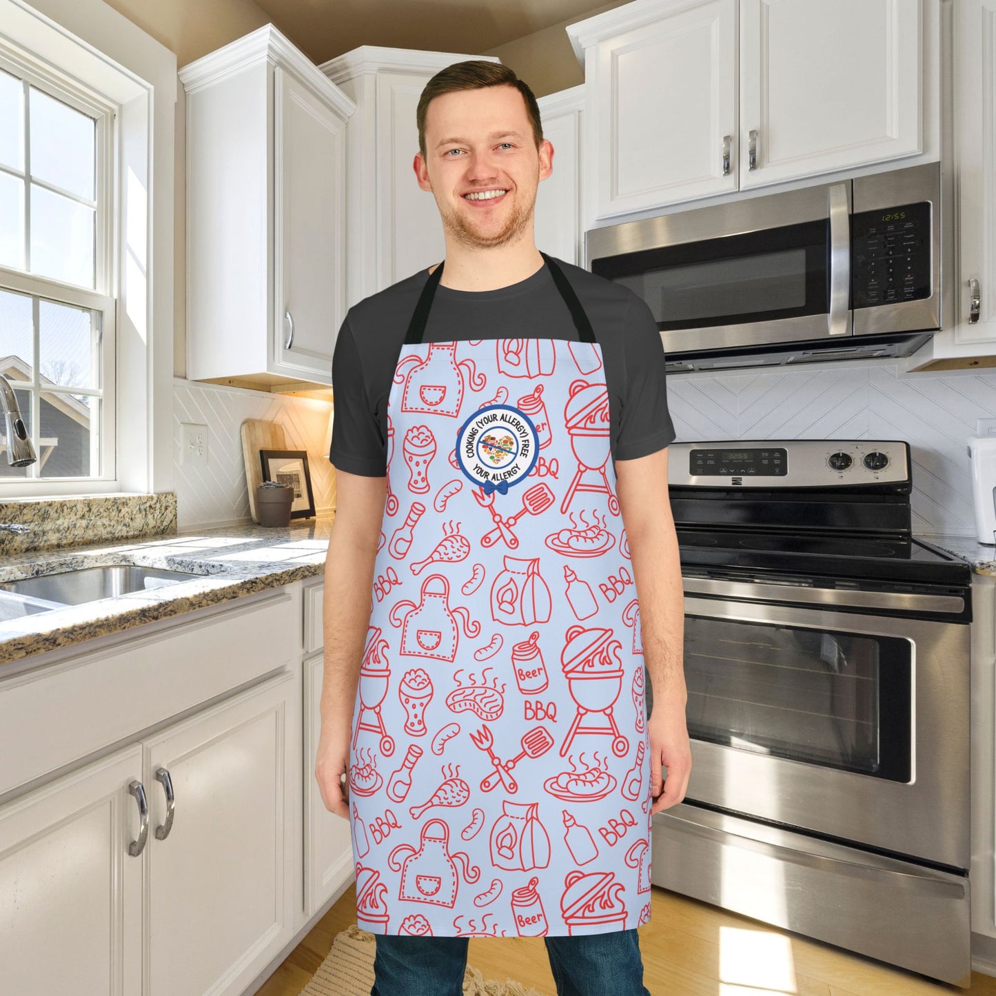 BBQ Blue Logo Apron