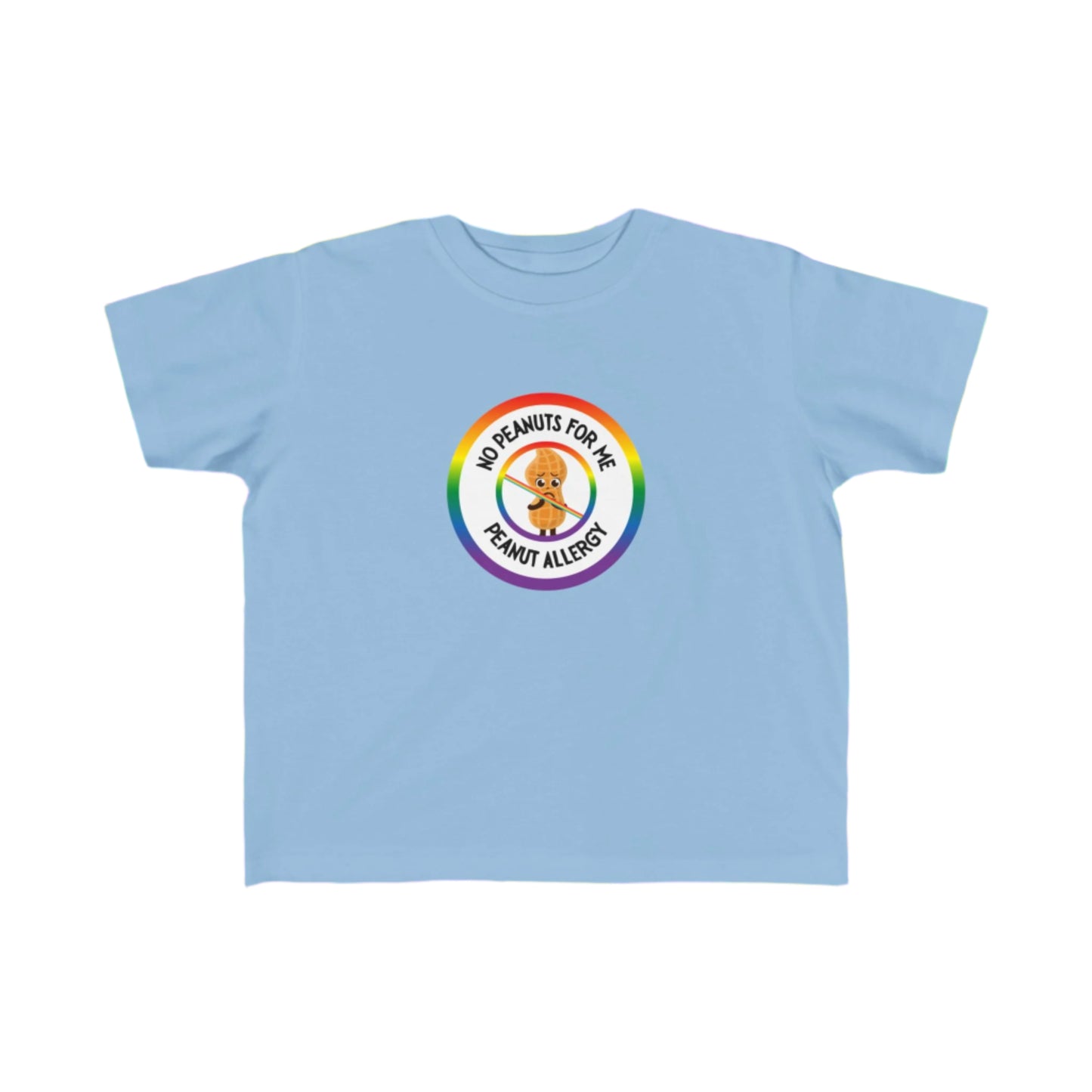Peanut Allergy Rainbow Logo Toddler Tee
