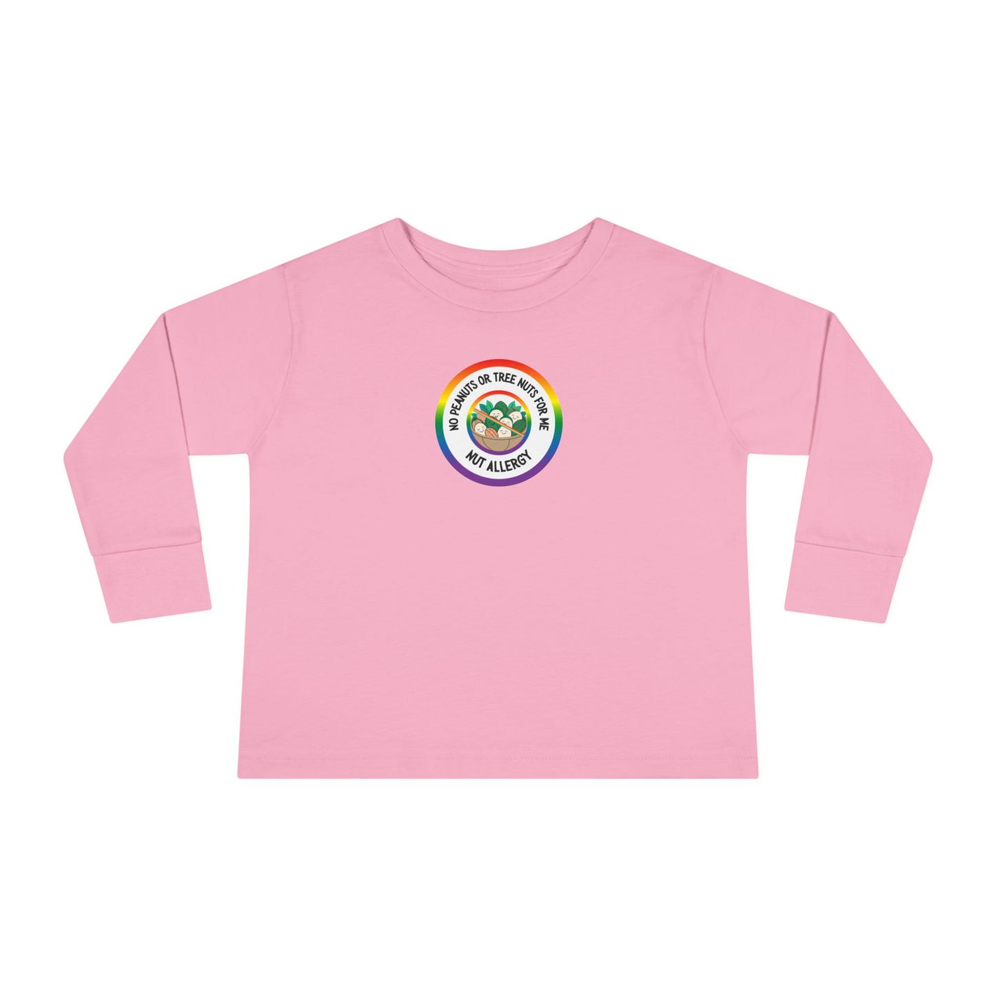 Nut Allergy Rainbow Logo Toddler Long Sleeve