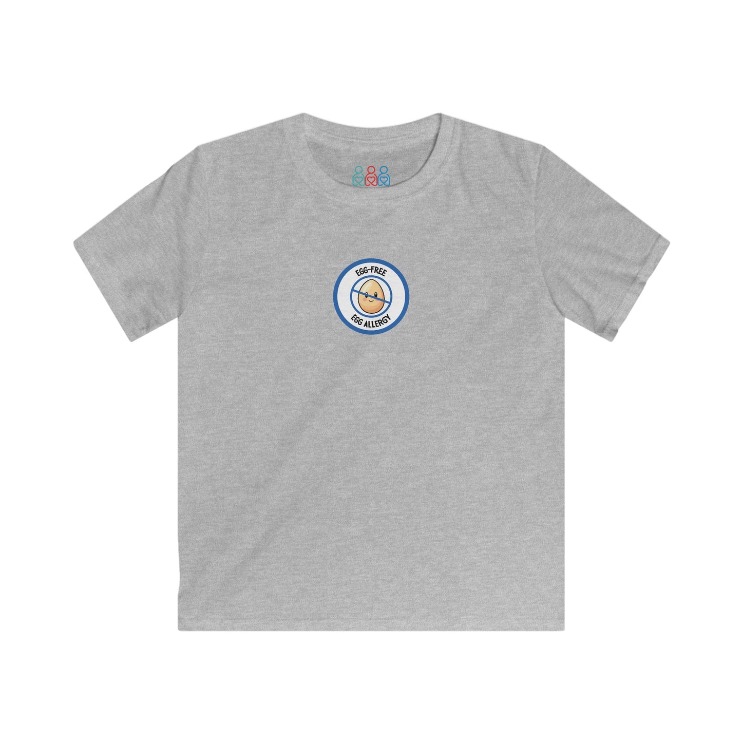 Egg Allergy Blue Logo Youth Tee