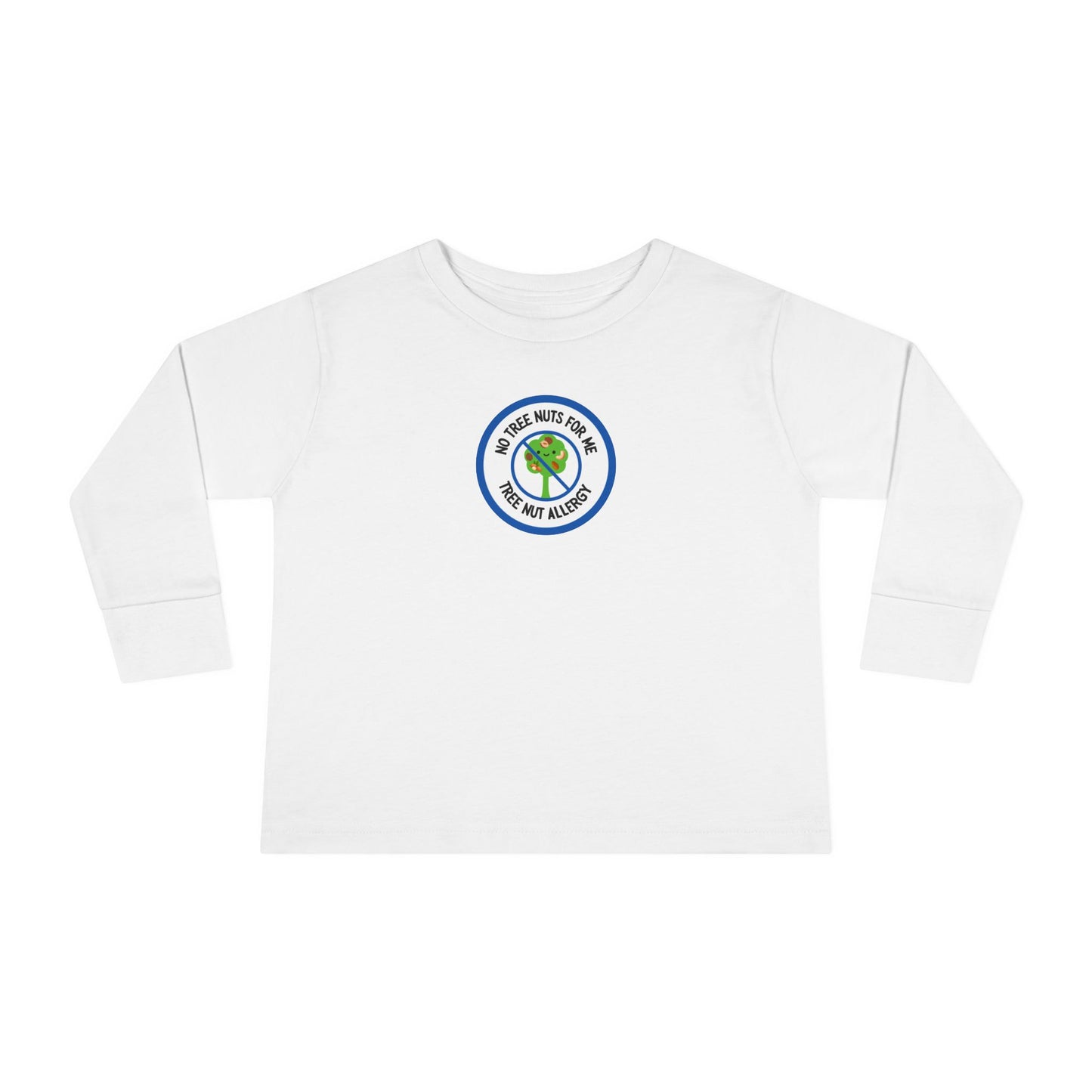 Tree Nut Allergy Blue Logo Toddler Long Sleeve