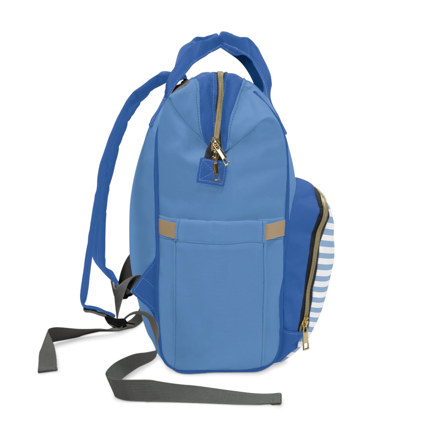 Blue Striped Diaper Backpack