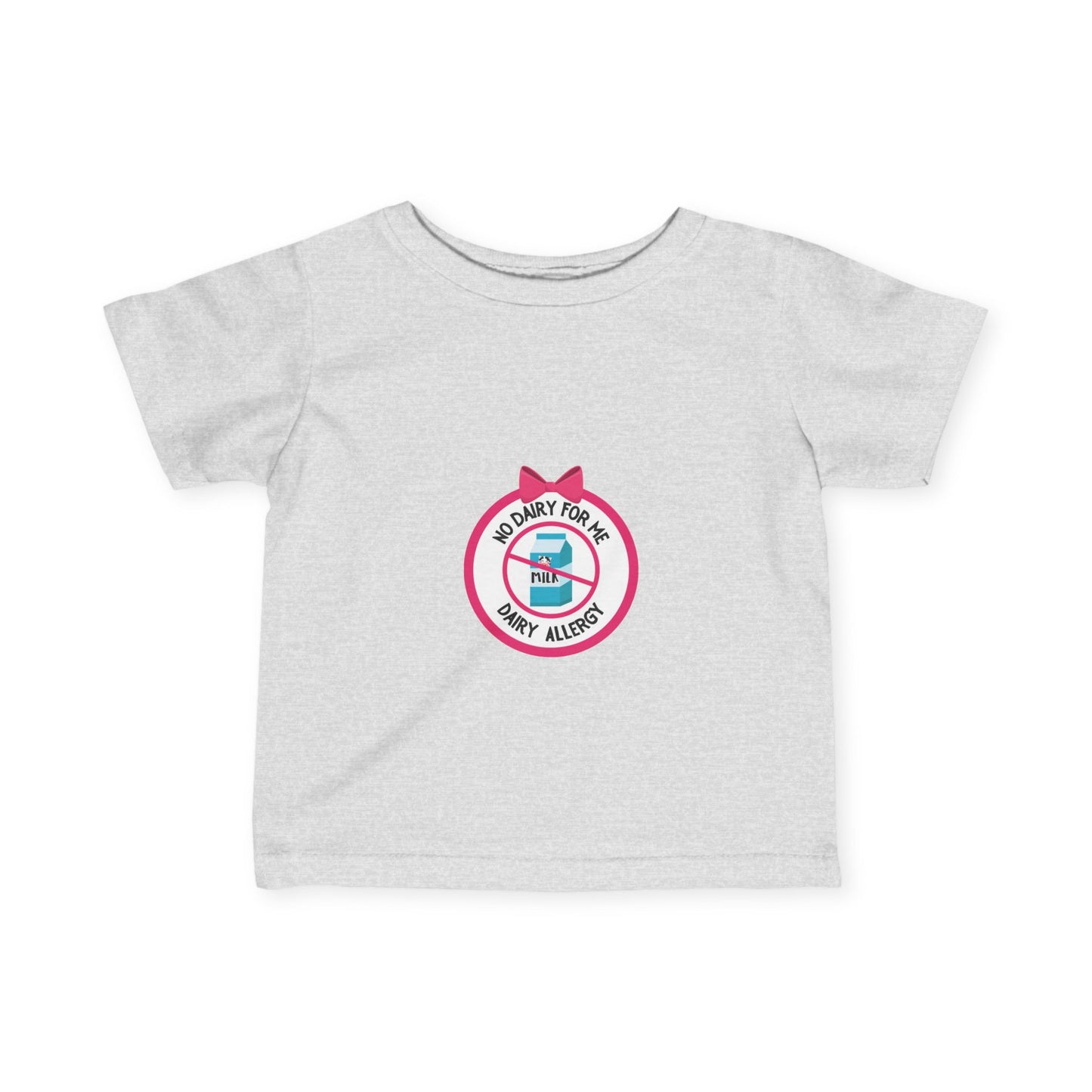 Dairy Allergy Pink Logo Baby Tee