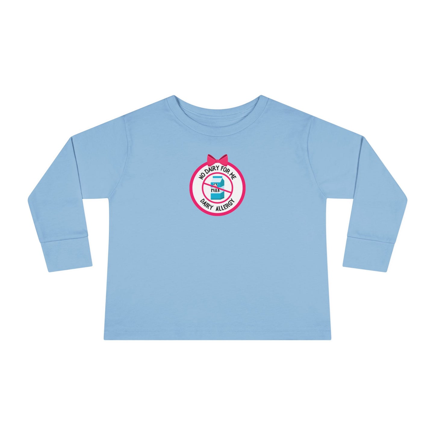 Dairy Allergy Pink Logo Toddler Long Sleeve