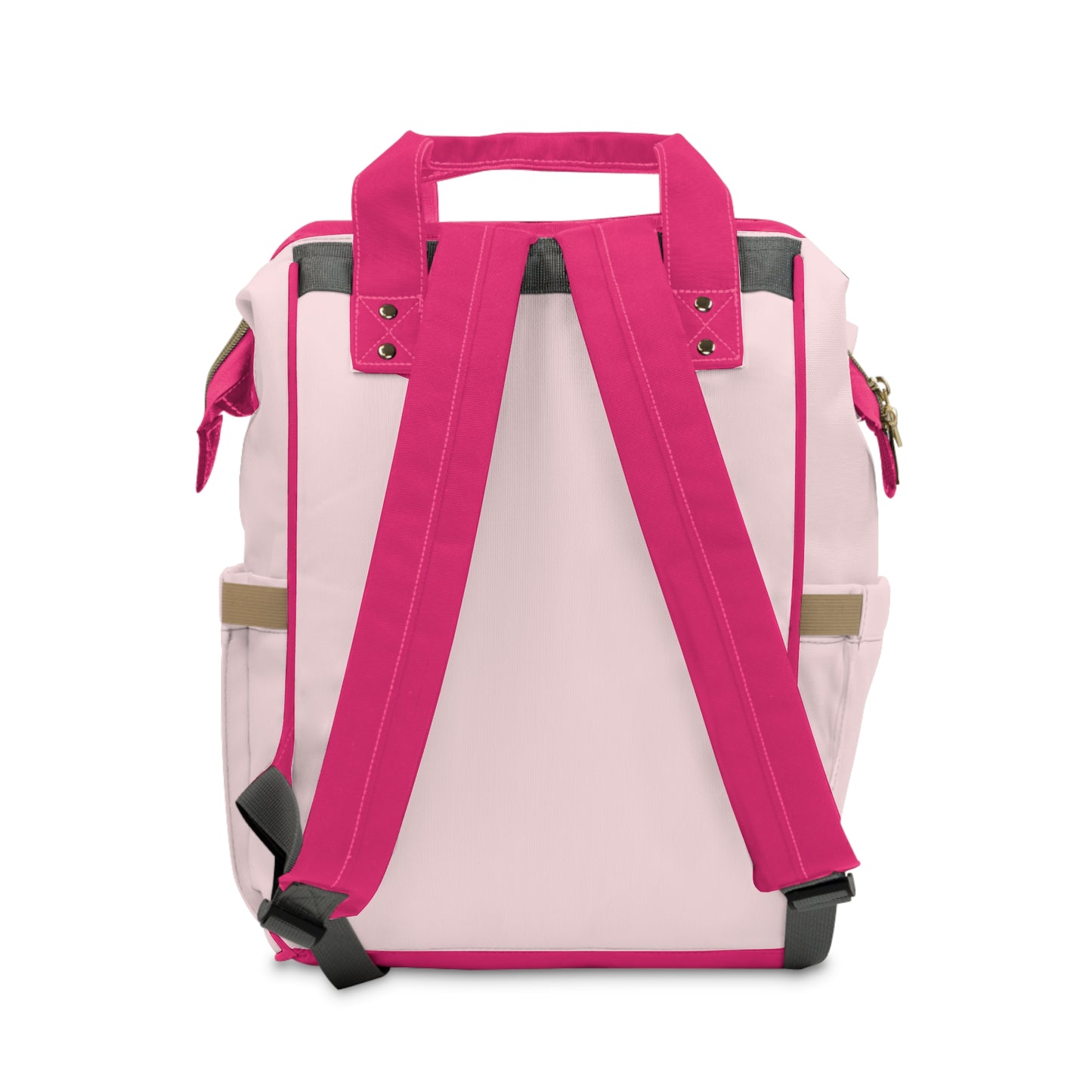 Pink Striped Diaper Backpack