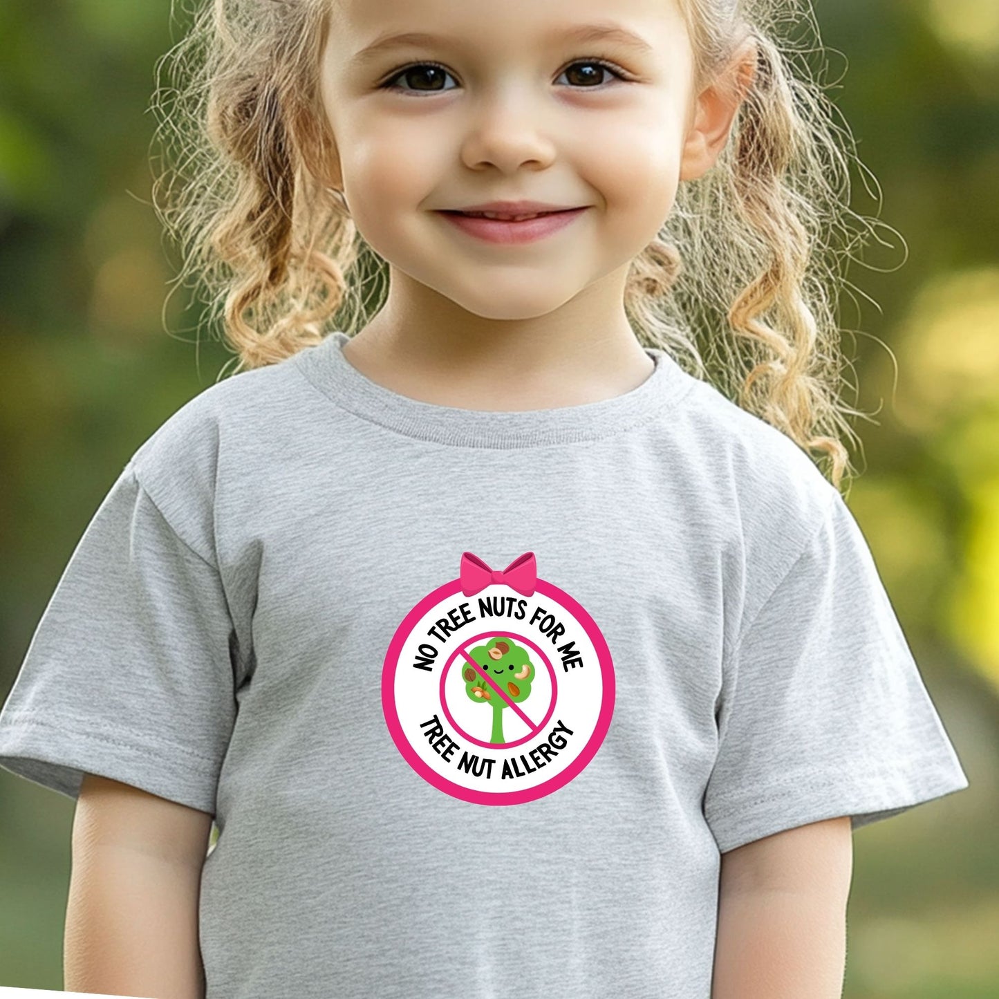Tree Nut Allergy Pink Logo Toddler Tee