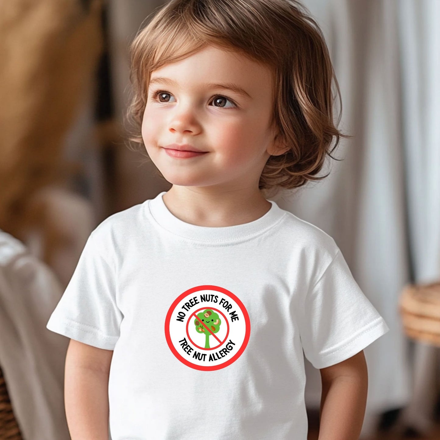 Tree Nut Allergy Red Logo Toddler Tee