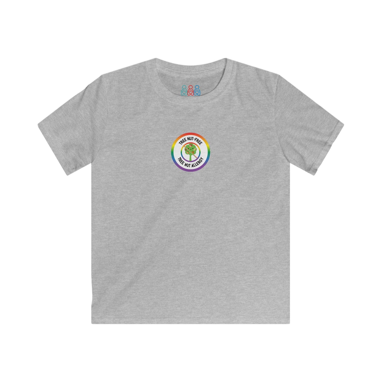 Tree Nut Allergy Rainbow Logo Youth Tee