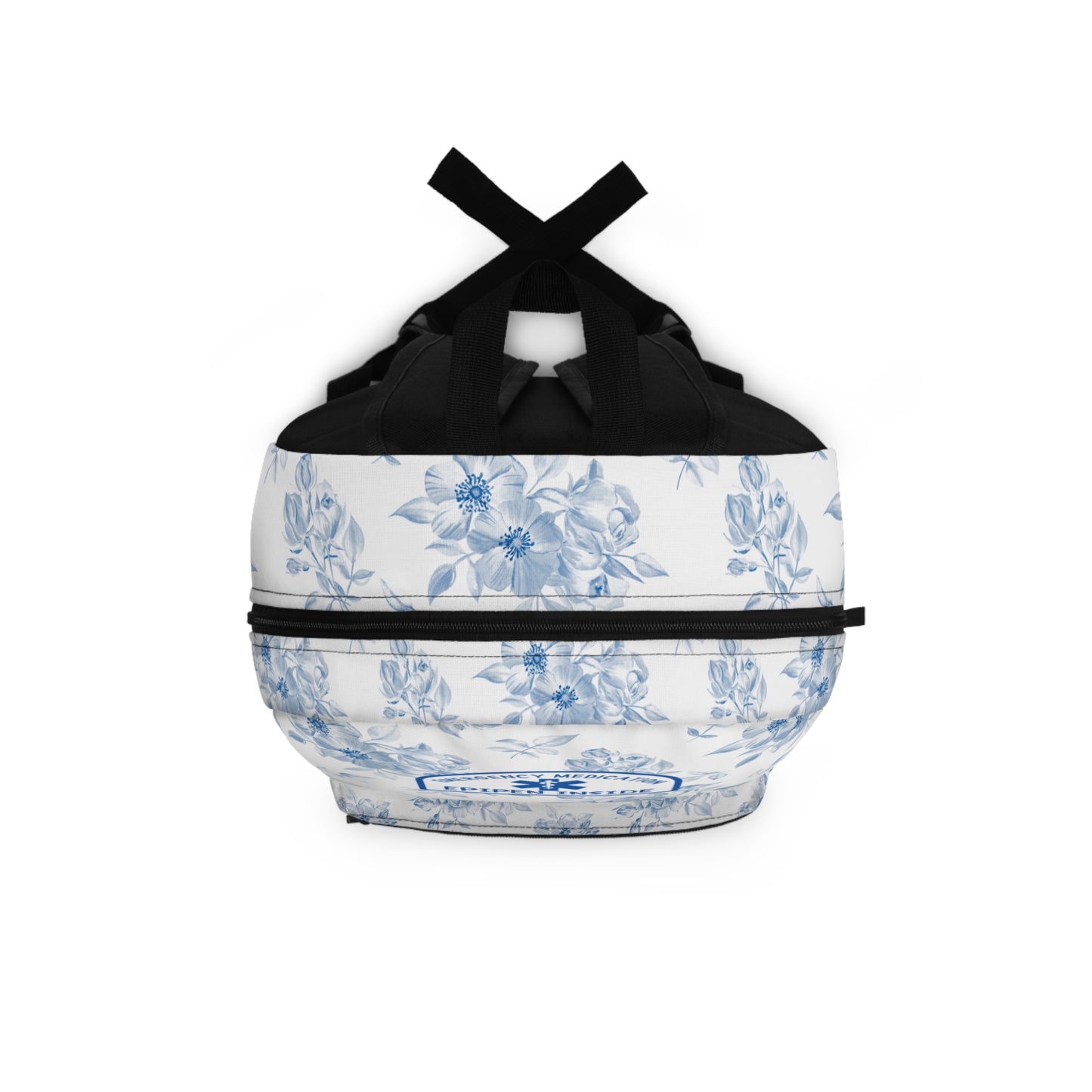 Blue Floral Food Allergy Backpack