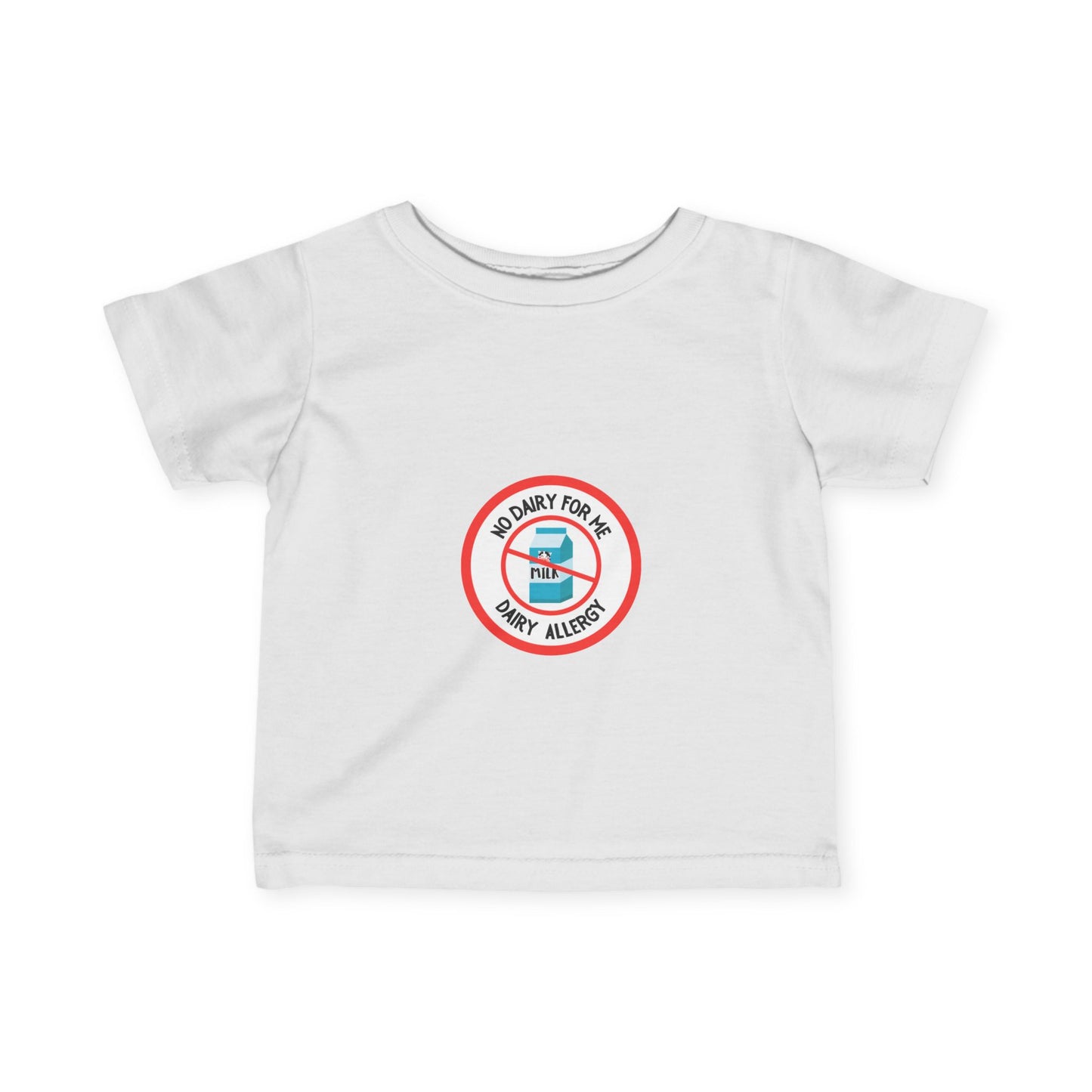 Dairy Allergy Red Logo Baby Tee