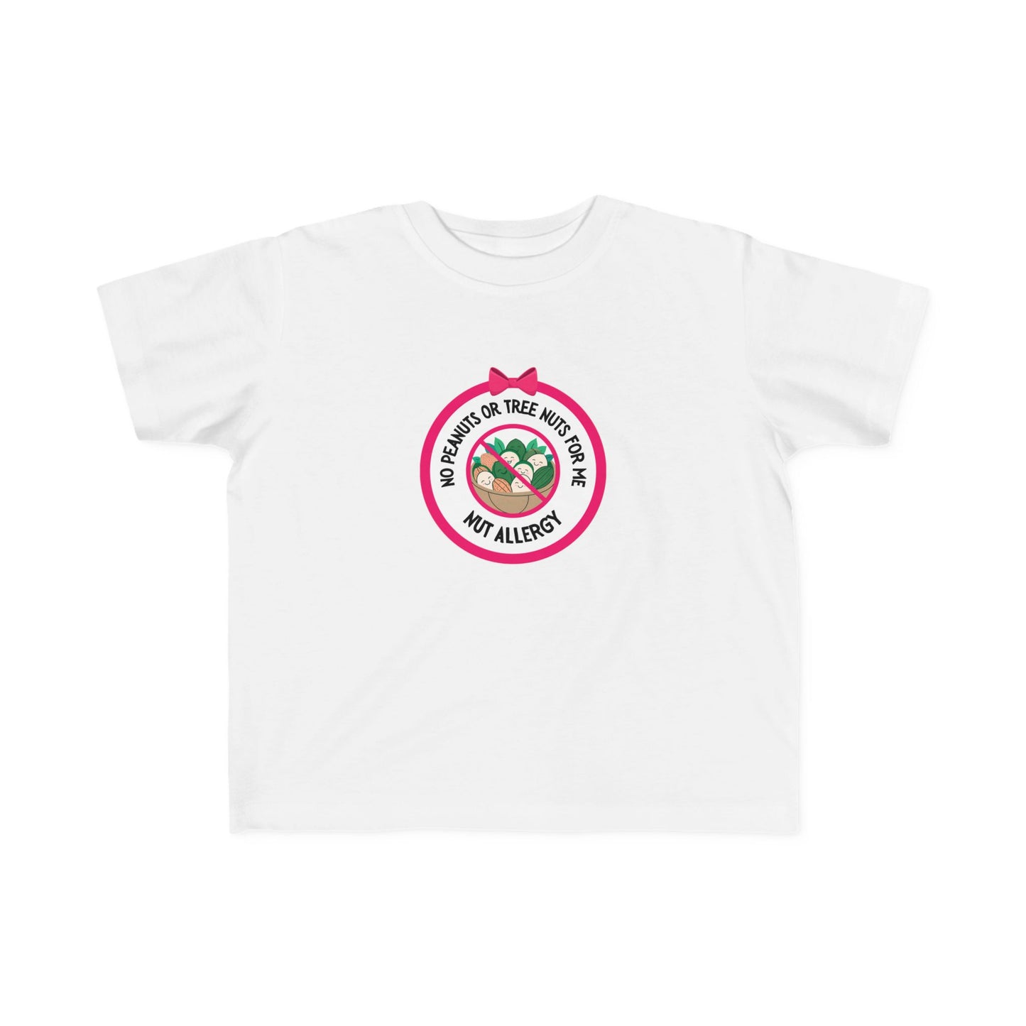 Nut Allergy Pink Logo Toddler Tee