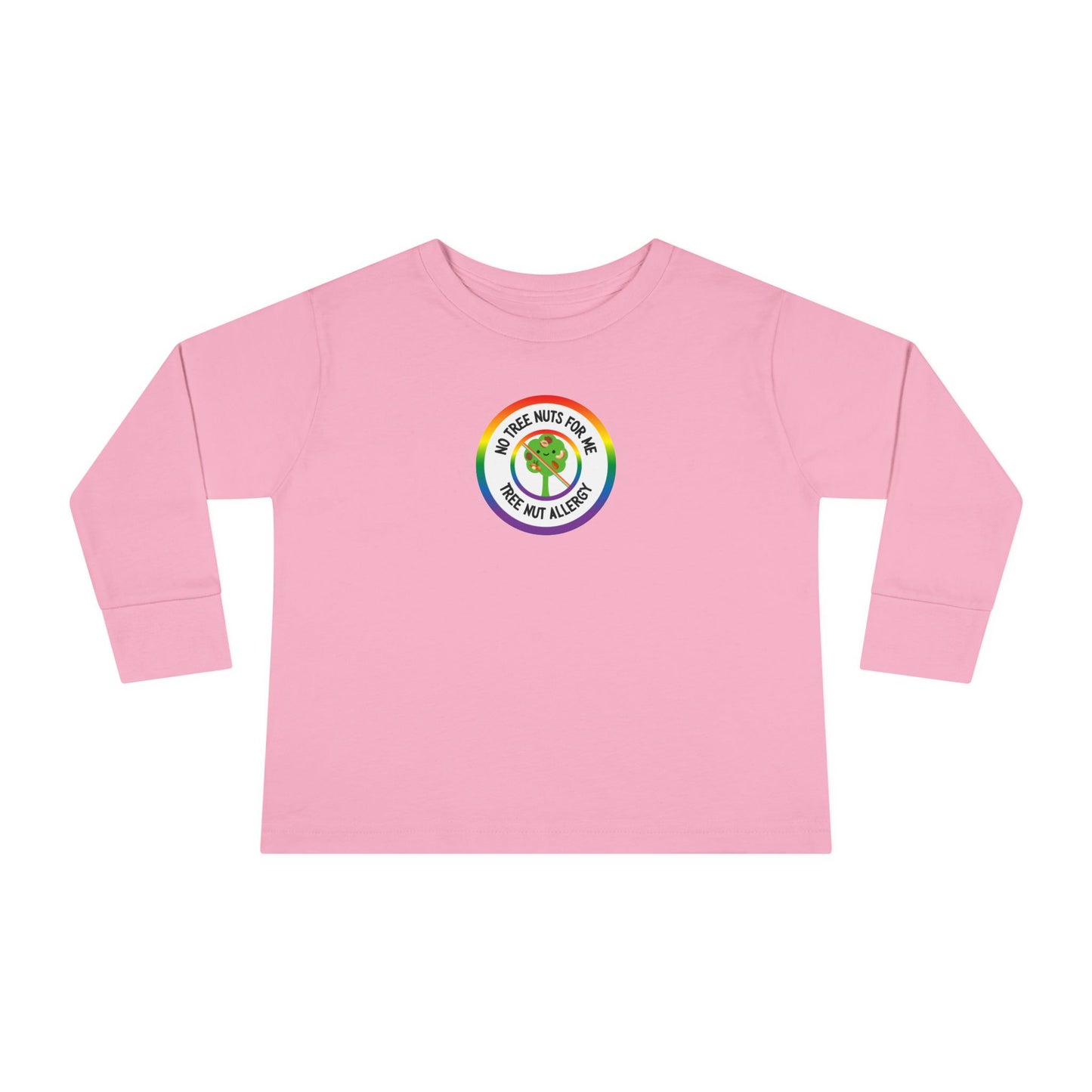 Tree Nut Allergy Rainbow Logo Toddler Long Sleeve