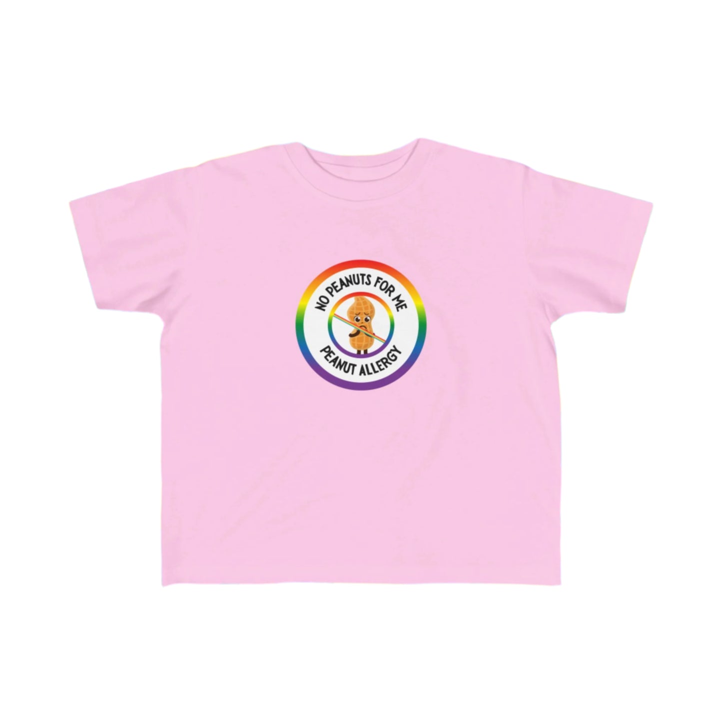 Peanut Allergy Rainbow Logo Toddler Tee