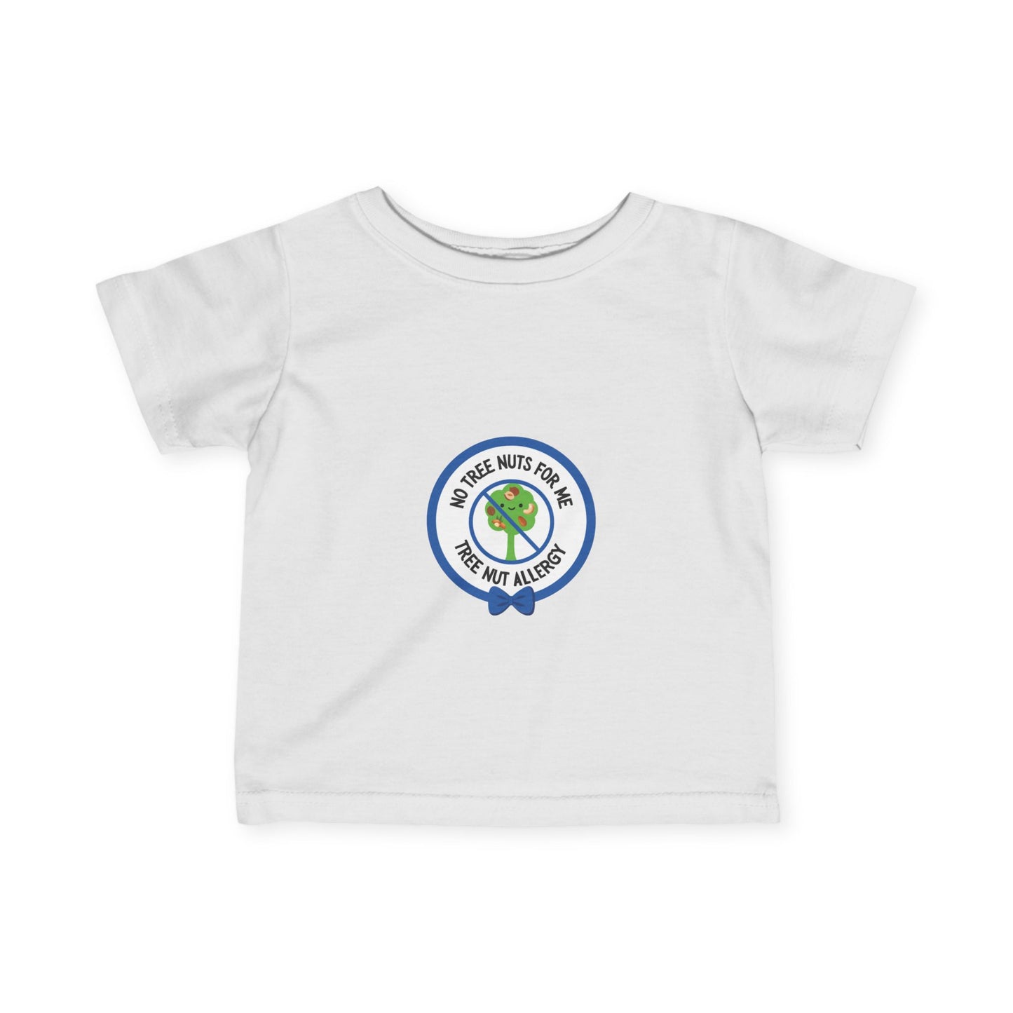 Tree Nut Allergy Blue Logo Baby Tee