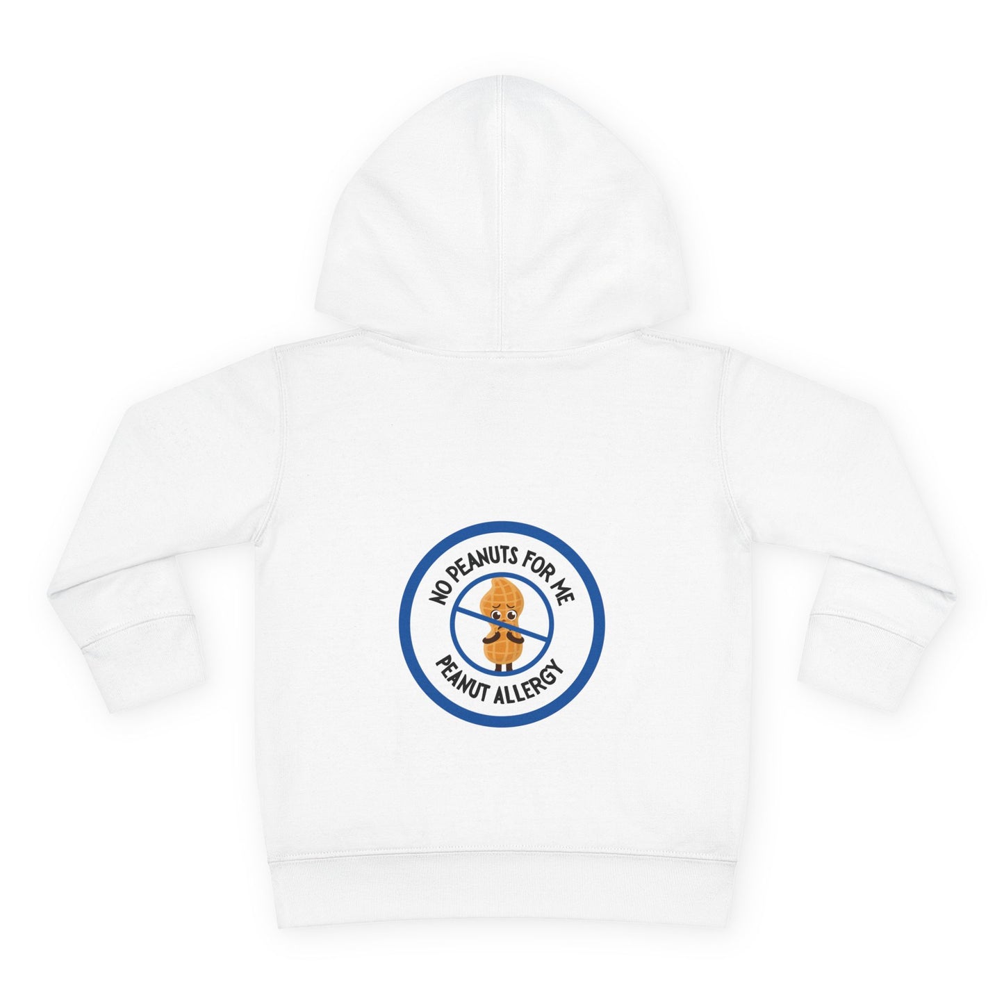 Peanut Allergy Blue Logo Toddler Hoodie