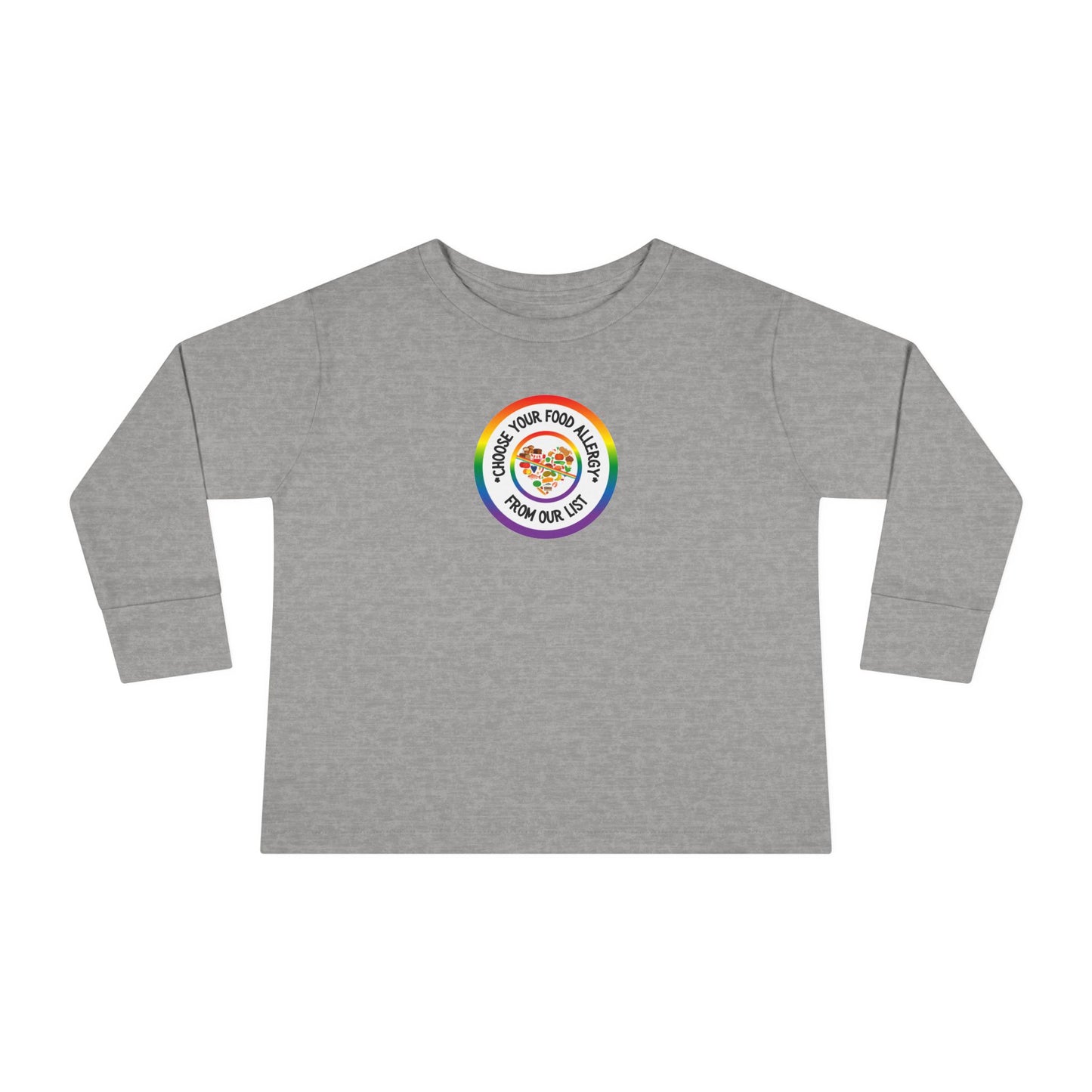 Other Food Allergies Rainbow Logo Toddler Long Sleeve