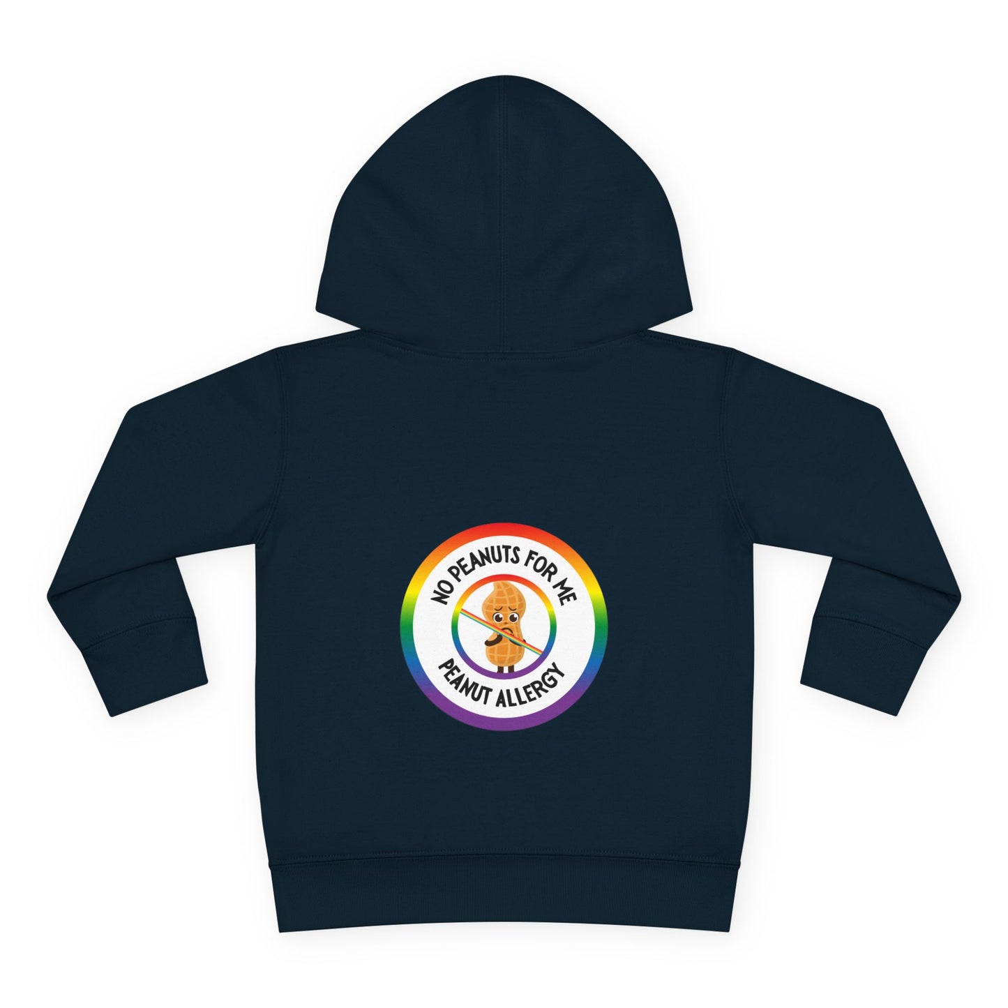 Peanut Allergy Rainbow Logo Toddler Hoodie