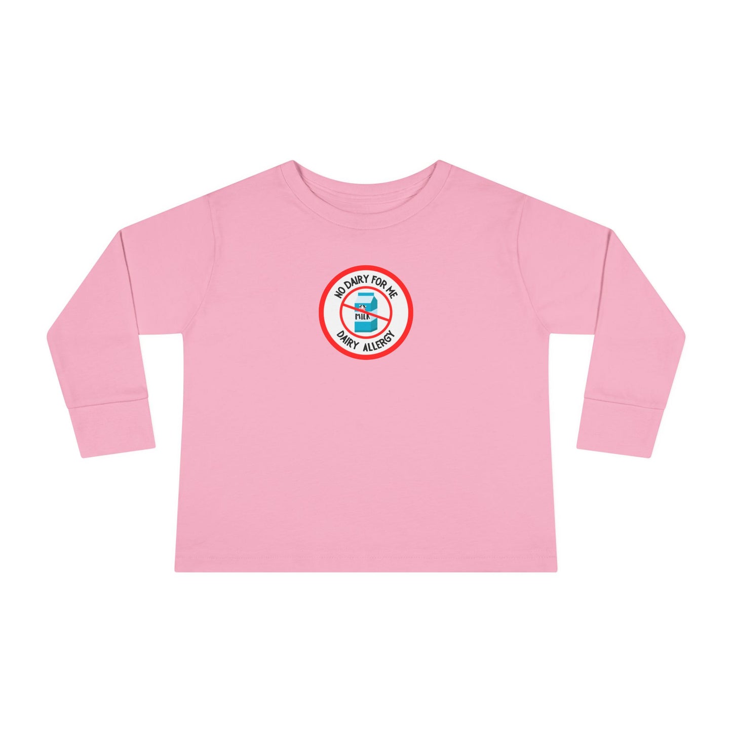 Dairy Allergy Red Logo Toddler Long Sleeve