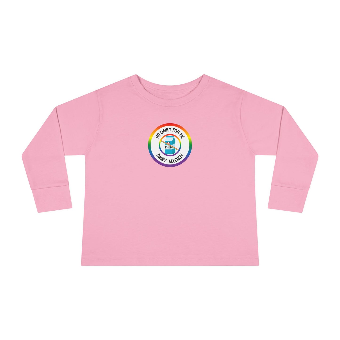 Dairy Allergy Rainbow Logo Toddler Long Sleeve
