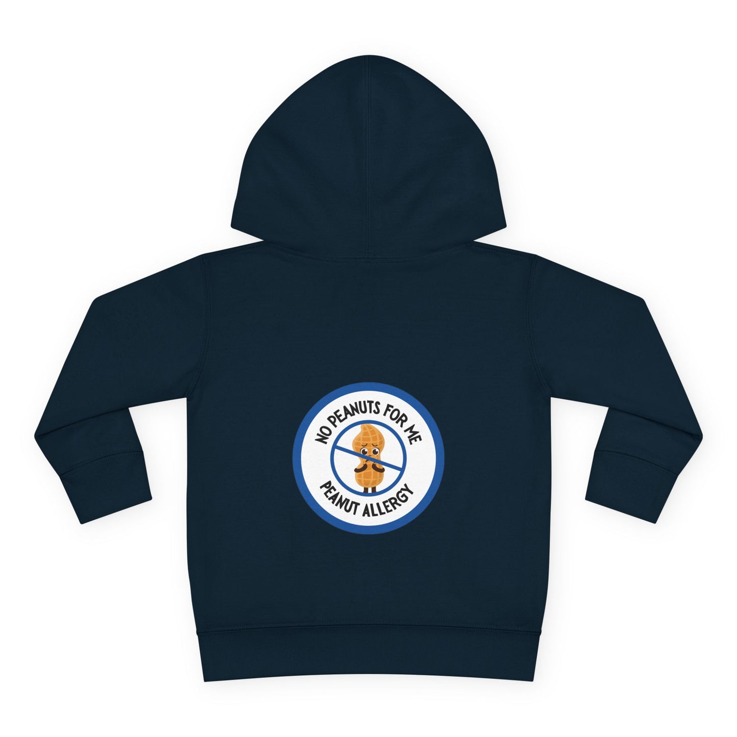Peanut Allergy Blue Logo Toddler Hoodie