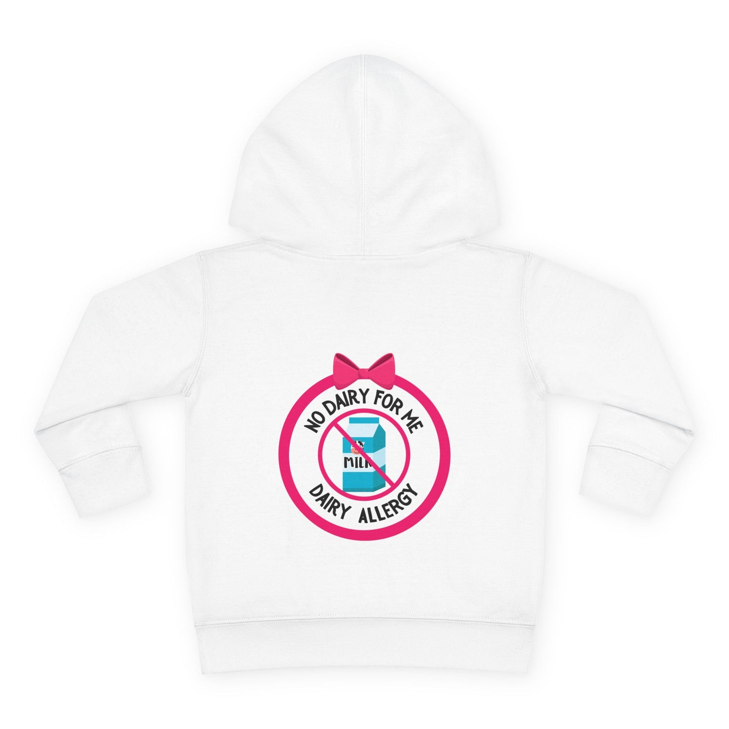 Dairy Allergy Pink Logo Toddler Hoodie