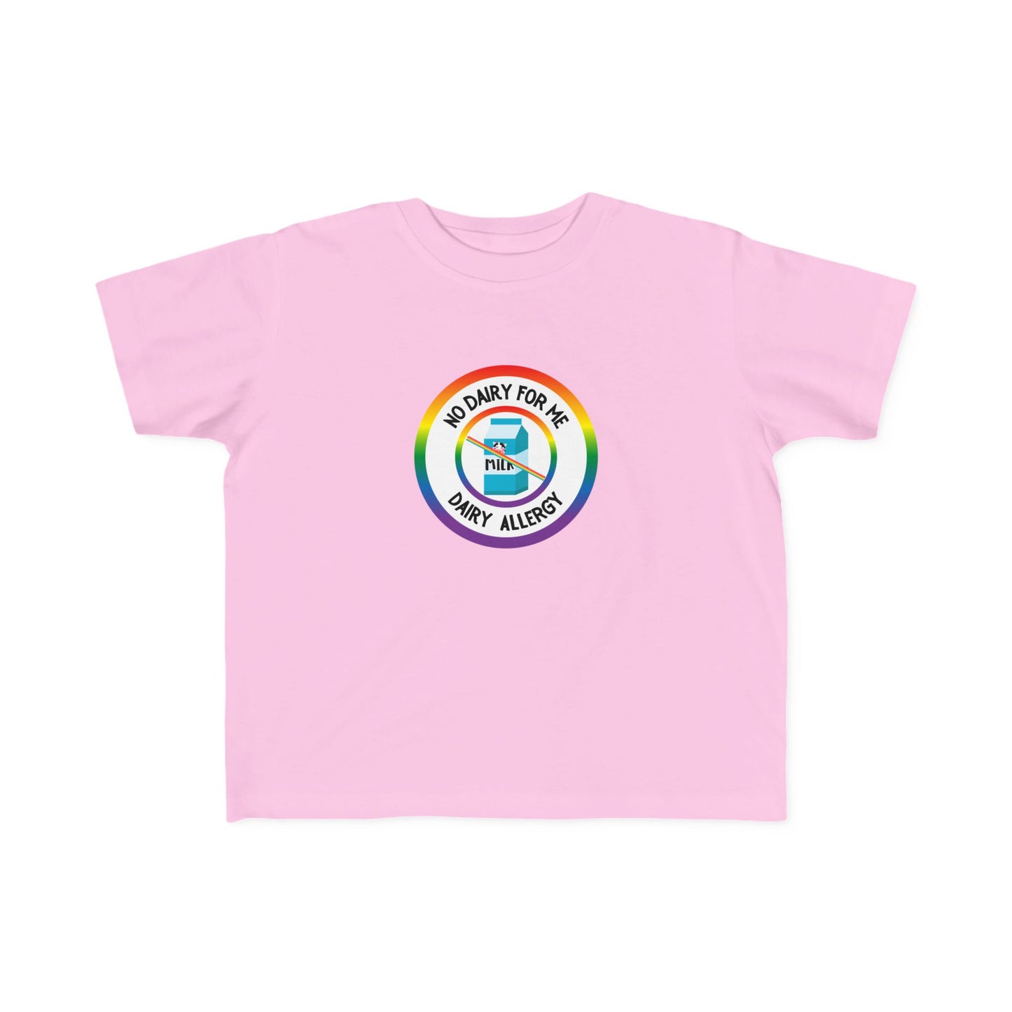 Dairy Allergy Rainbow Logo Toddler Tee