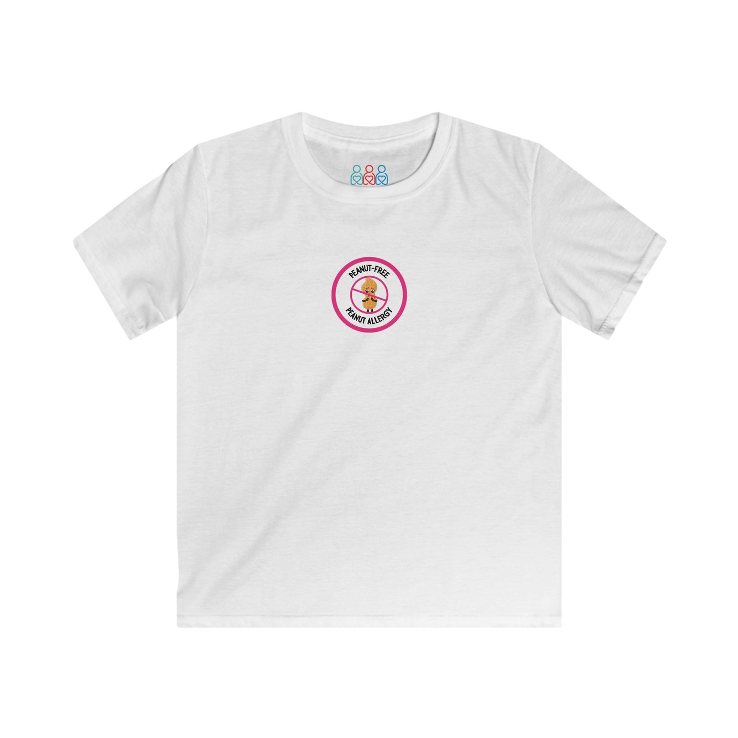 Peanut Allergy Pink Logo Youth Tee