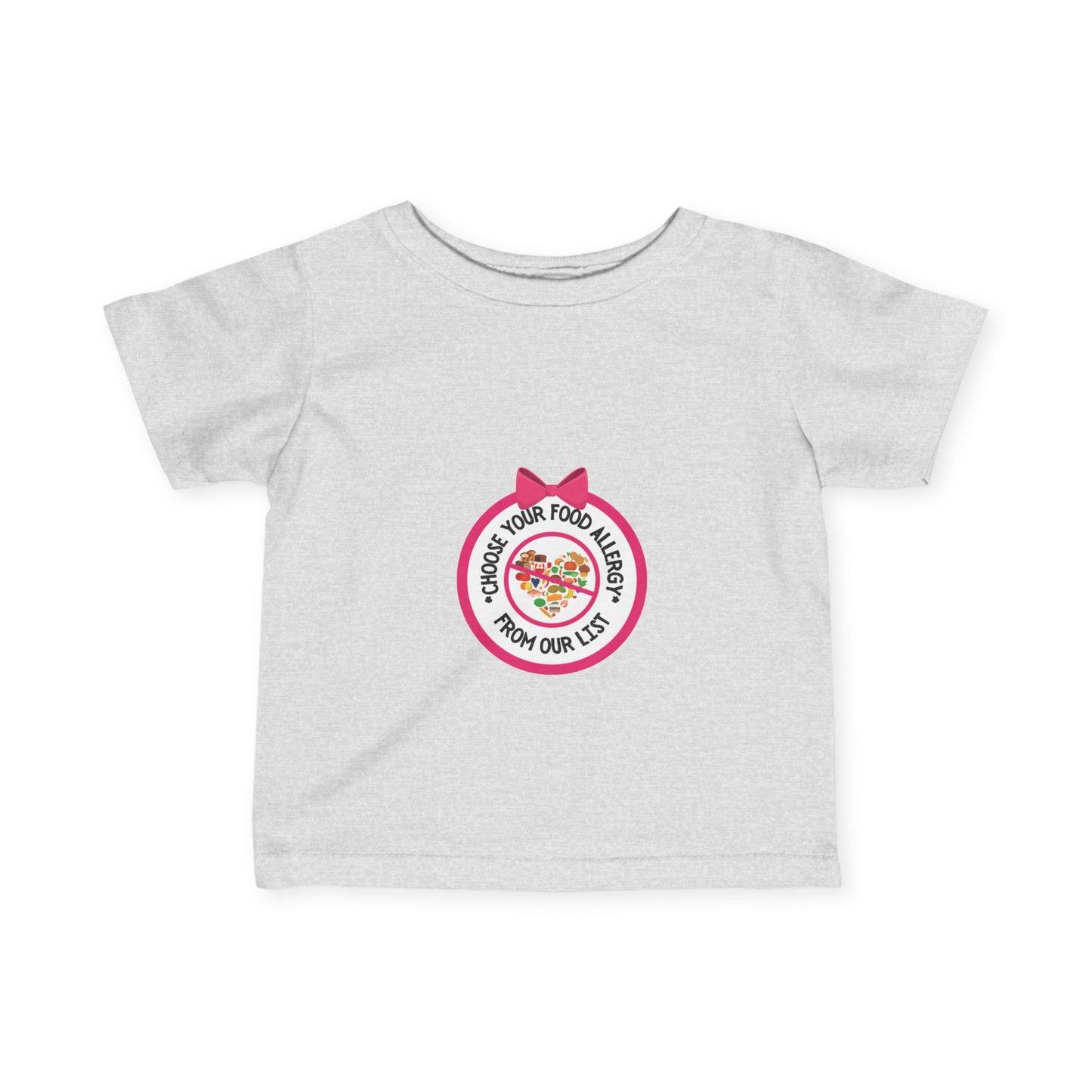 Other Food Allergies Pink Logo Baby Tee