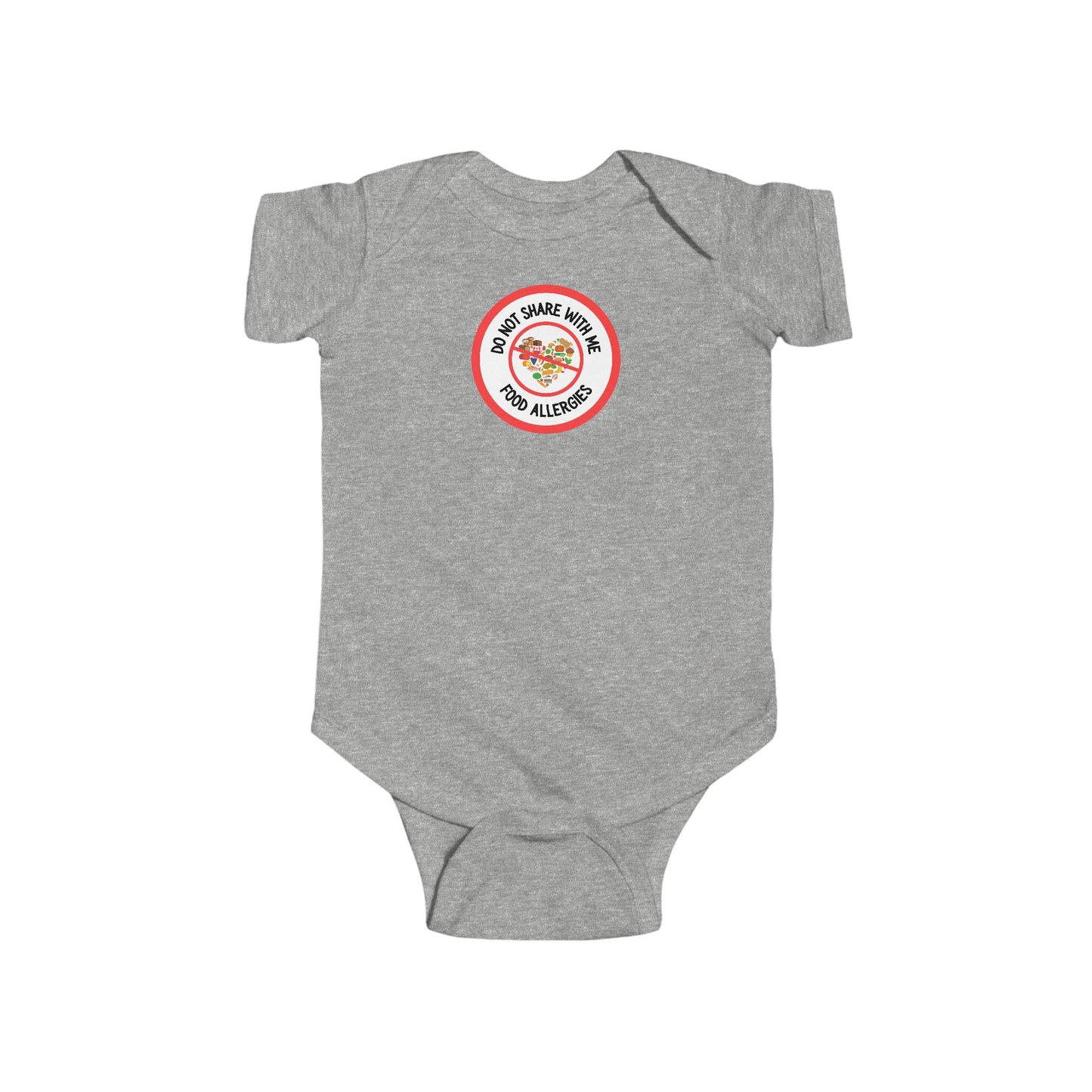 Multiple Allergies Red Logo Short Sleeve Onesie