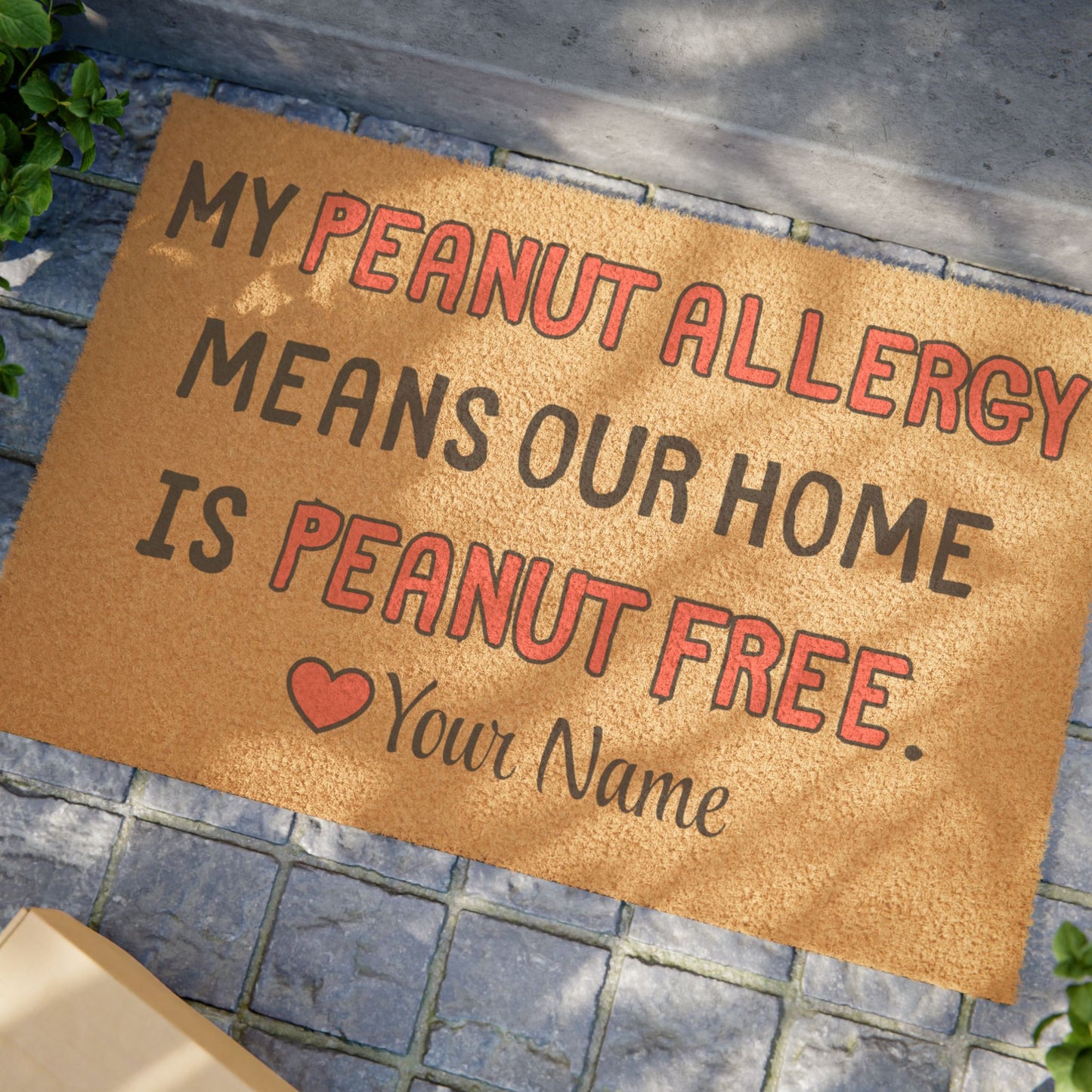Peanut Allergy Doormat