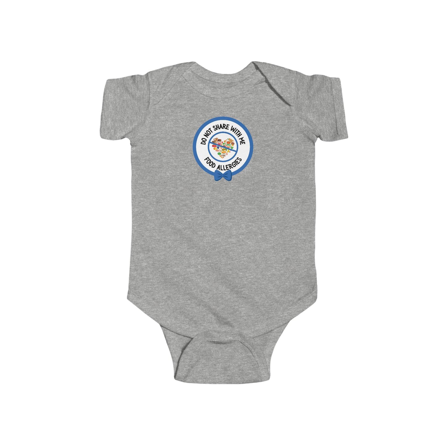 Multiple Allergies Blue Logo Short Sleeve Onesie