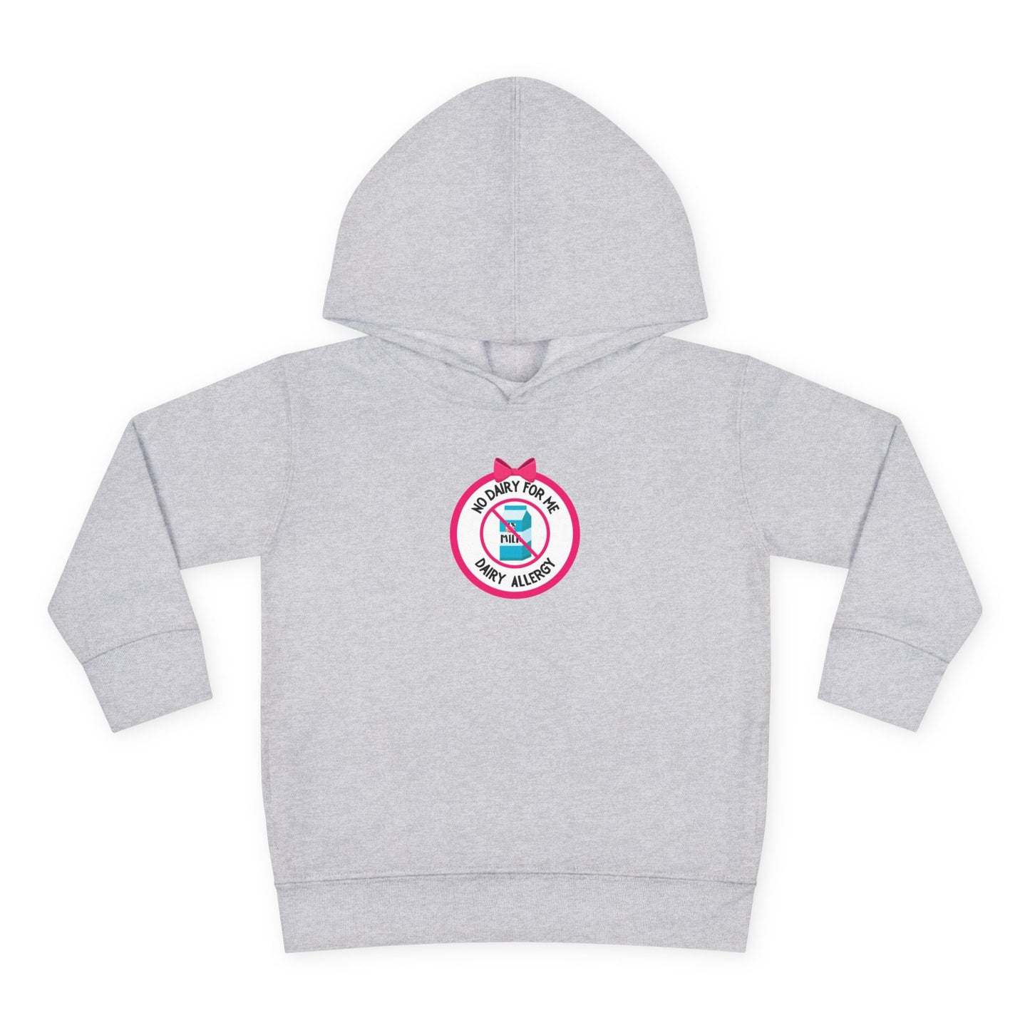 Dairy Allergy Pink Logo Toddler Hoodie