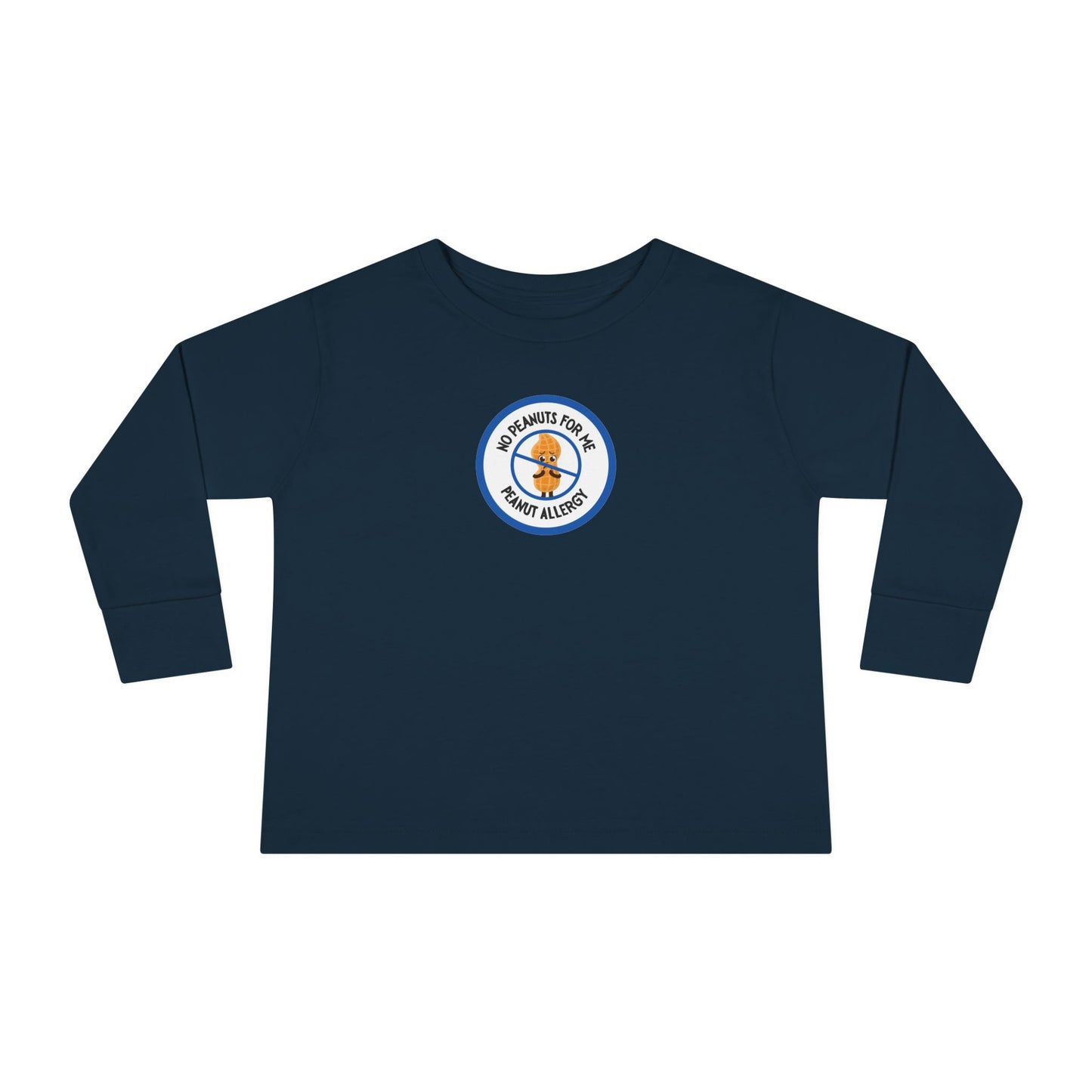 Peanut Allergy Blue Logo Toddler Long Sleeve