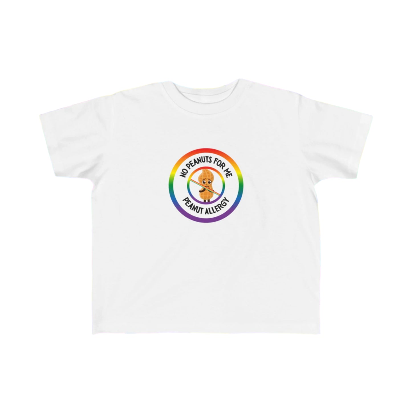 Peanut Allergy Rainbow Logo Toddler Tee