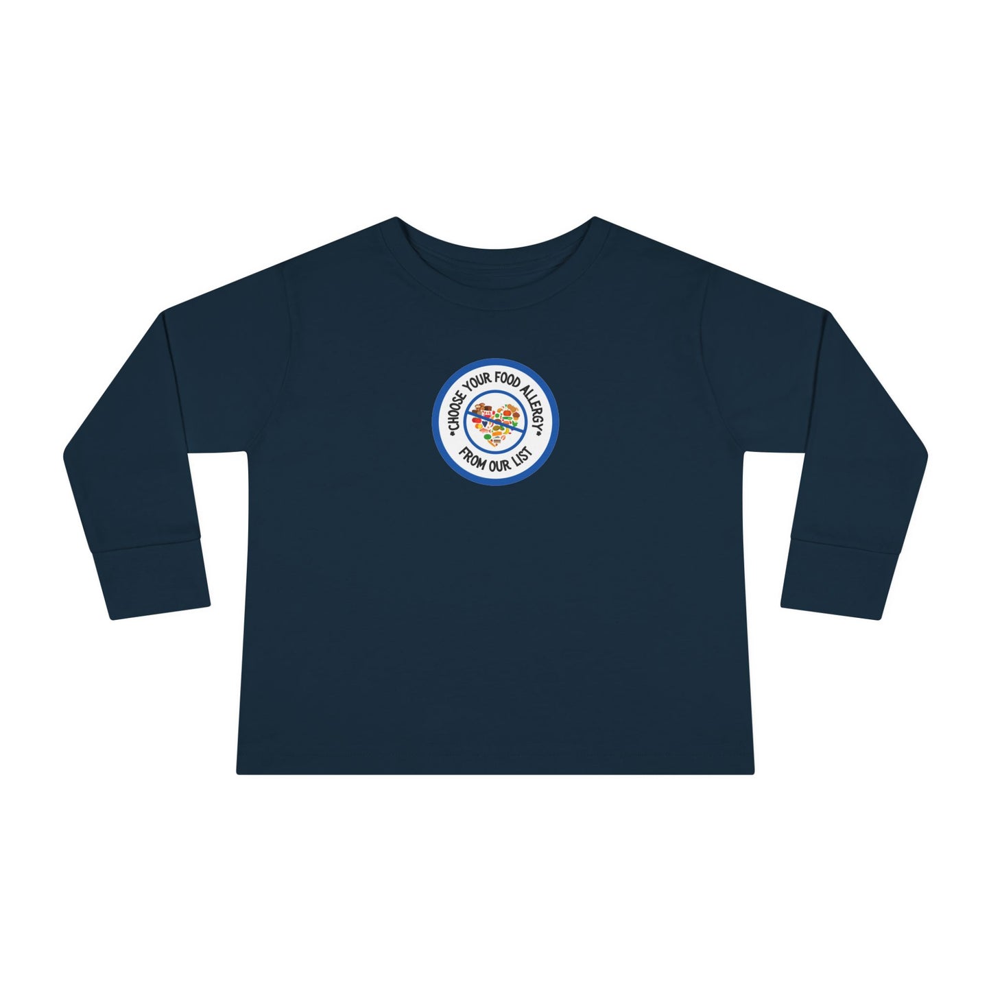 Other Food Allergies Blue Logo Toddler Long Sleeve