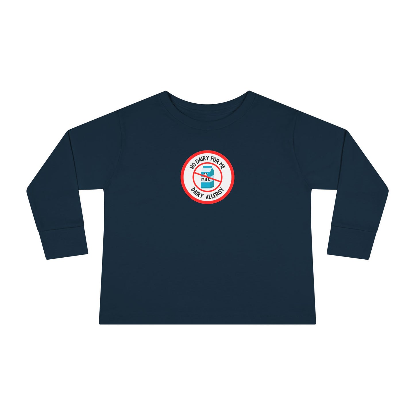 Dairy Allergy Red Logo Toddler Long Sleeve