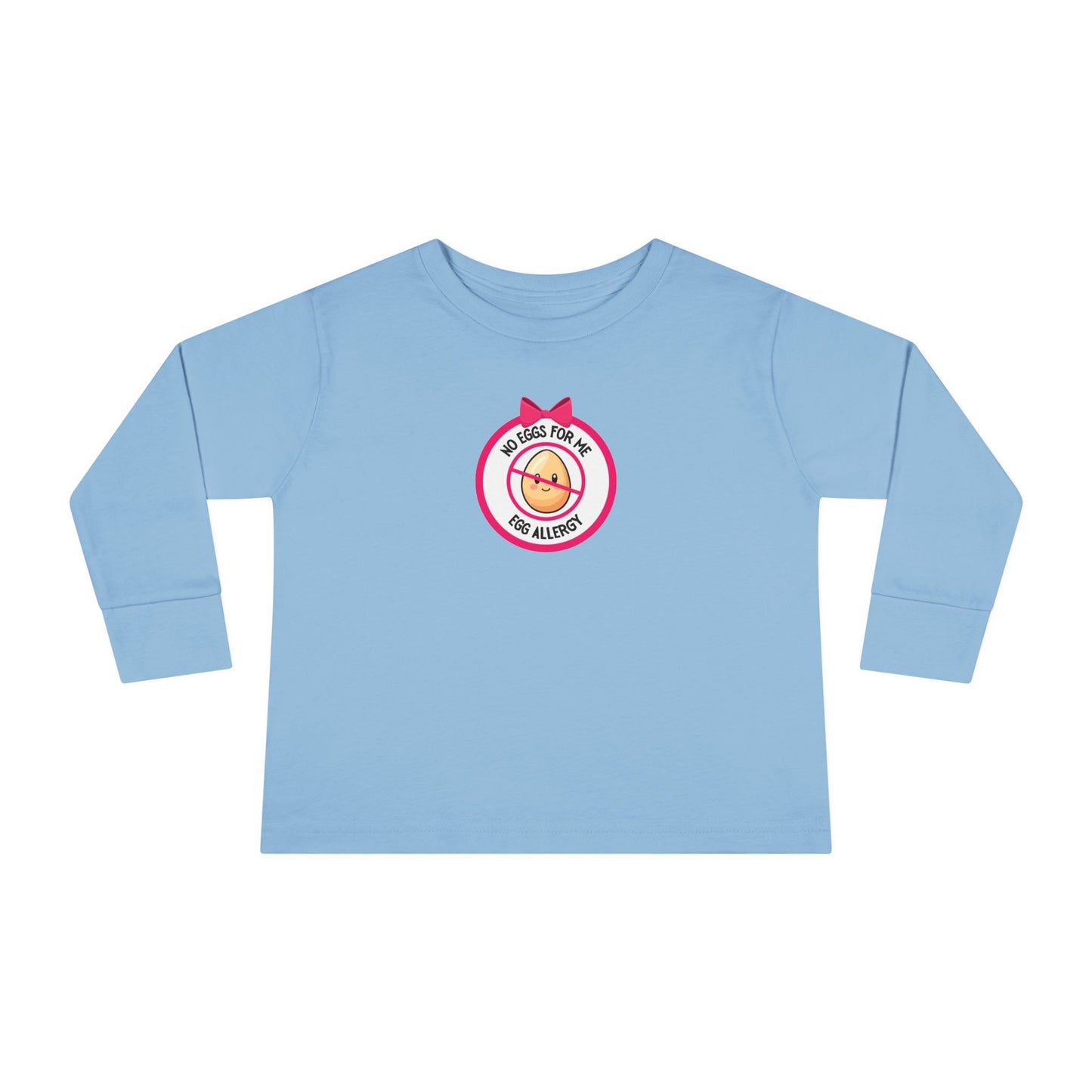 Egg Allergy Pink Logo Toddler Long Sleeve