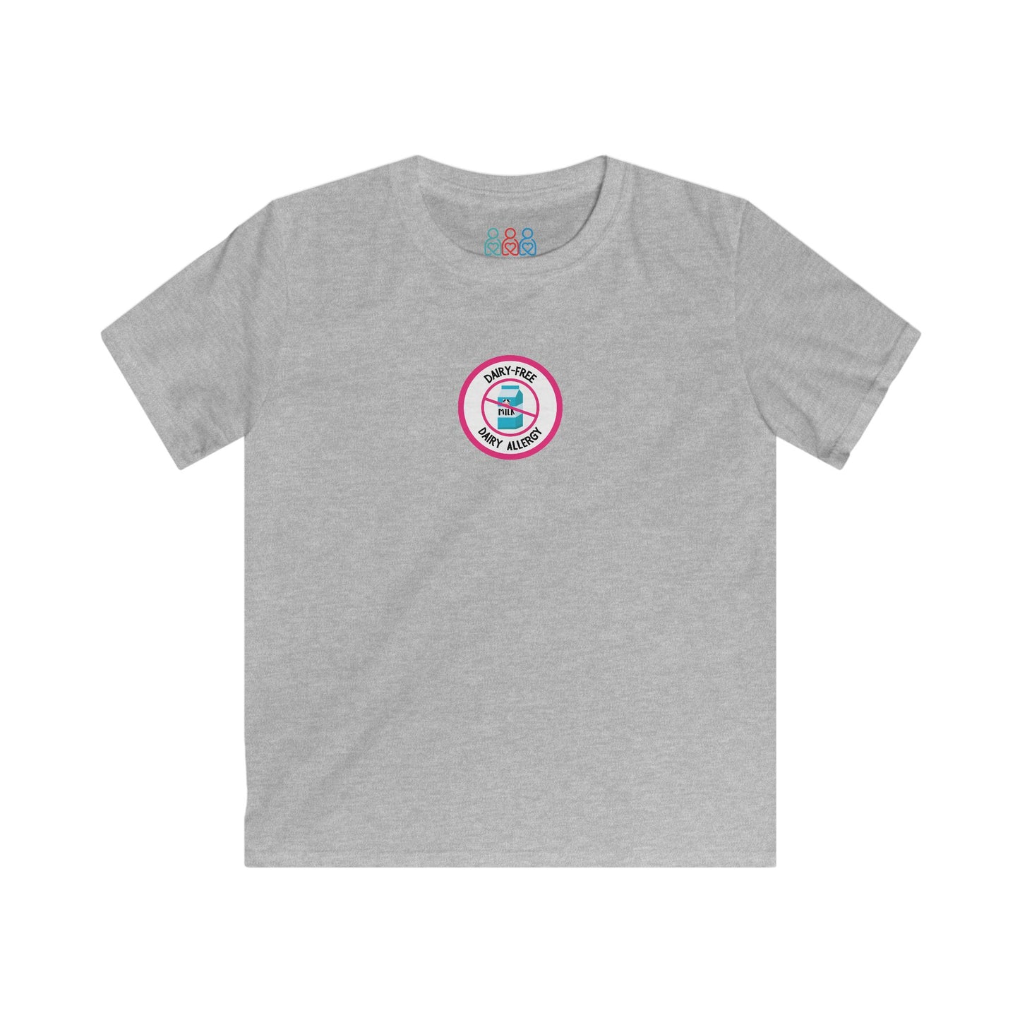 Dairy Allergy Pink Logo Youth Tee