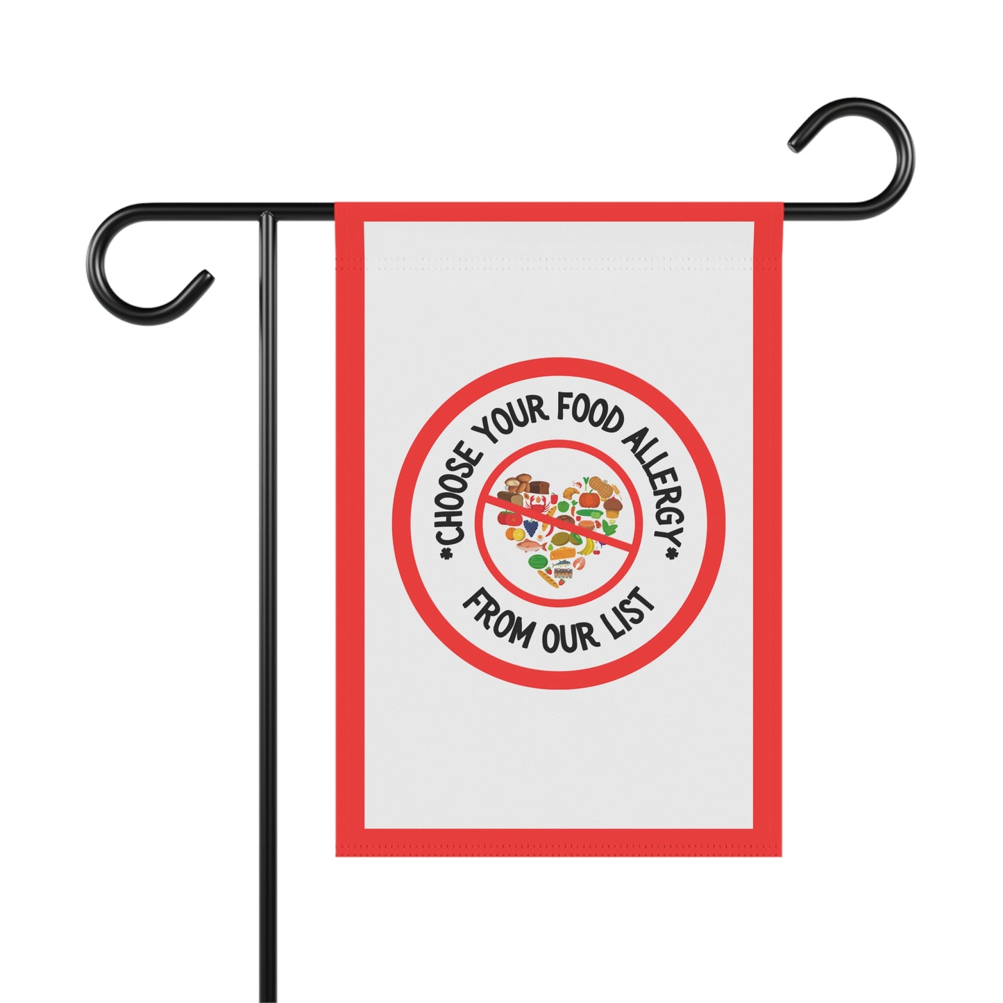 Red Logo Garden Flag