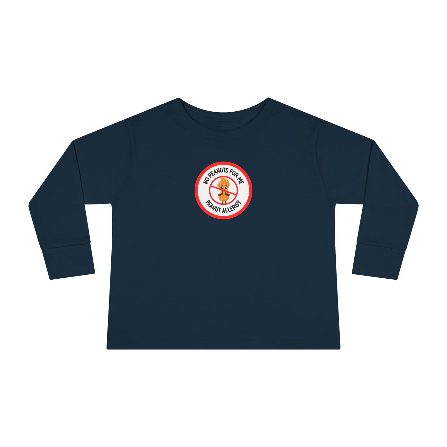 Peanut Allergy Red Logo Toddler Long Sleeve