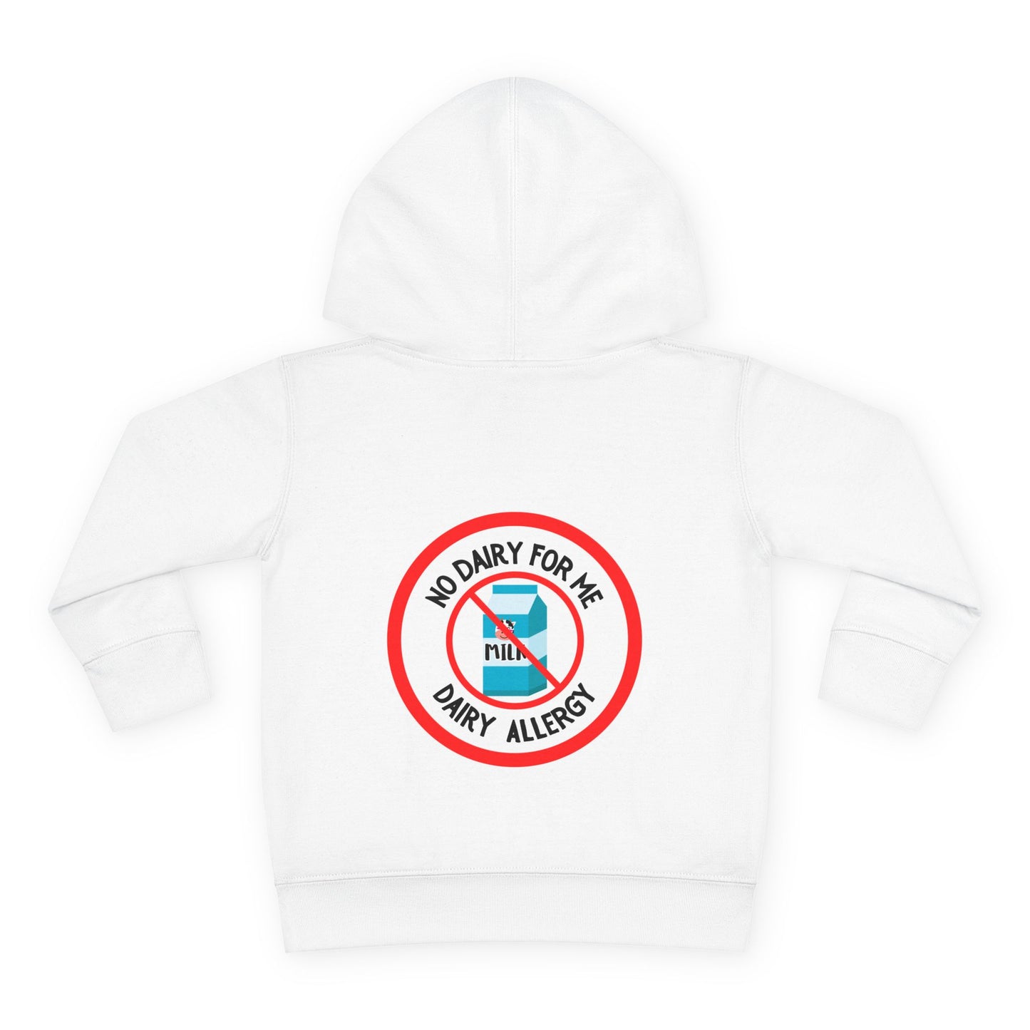 Dairy Allergy Red Logo Toddler Hoodie