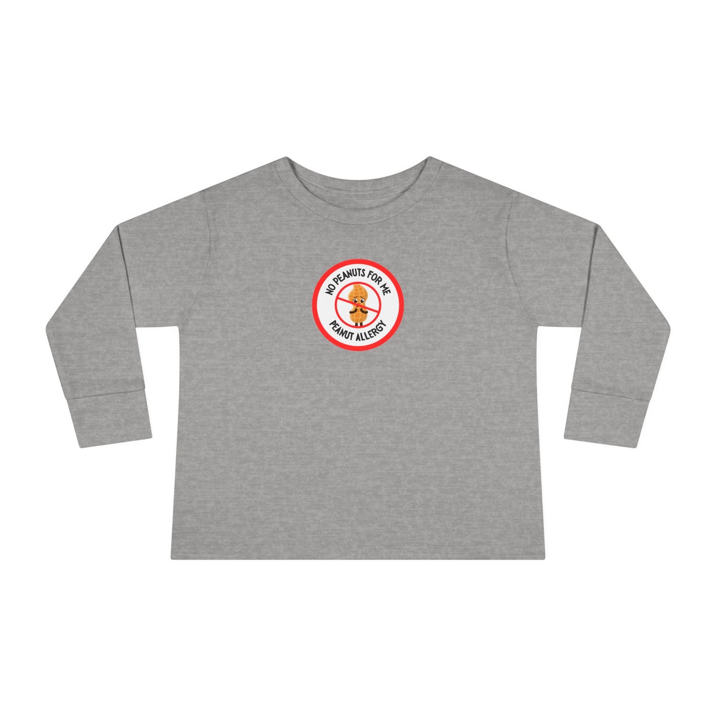 Peanut Allergy Red Logo Toddler Long Sleeve