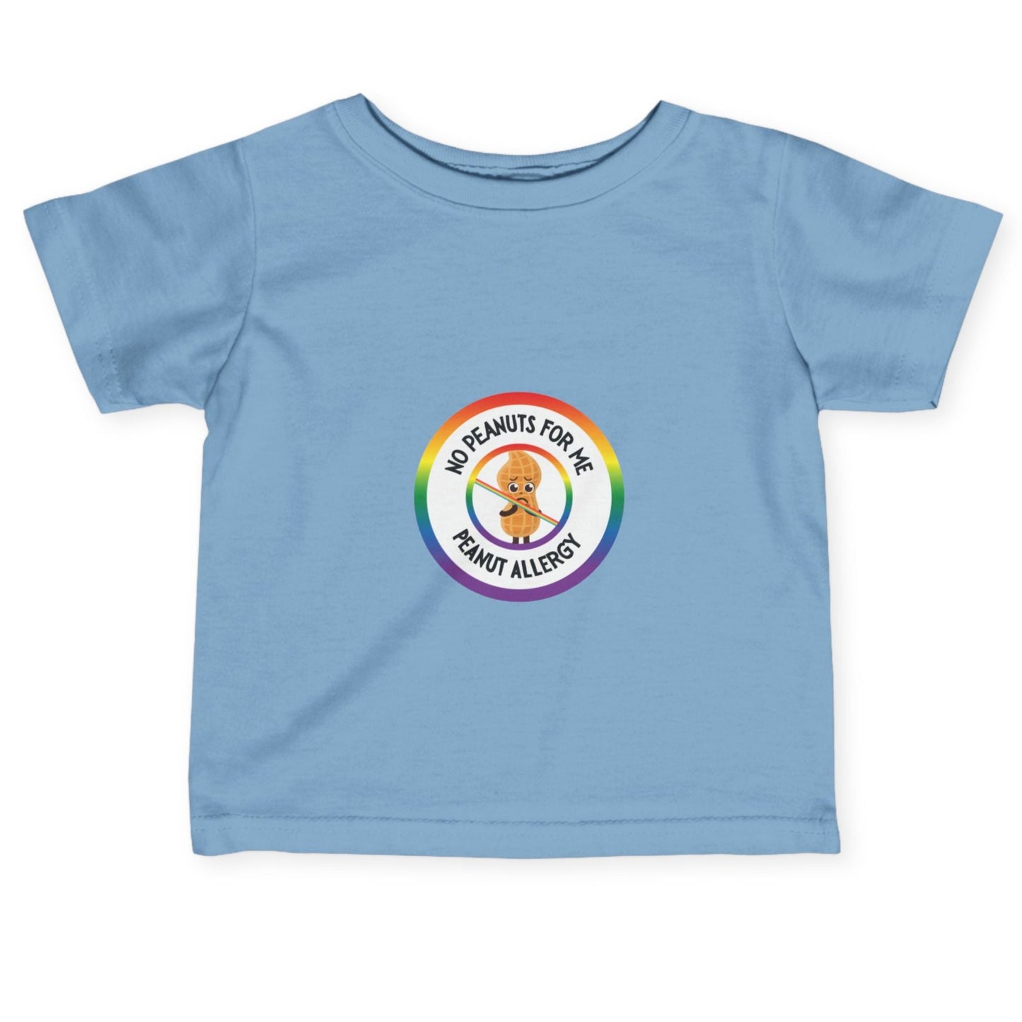Peanut Allergy Rainbow Logo Baby Tee