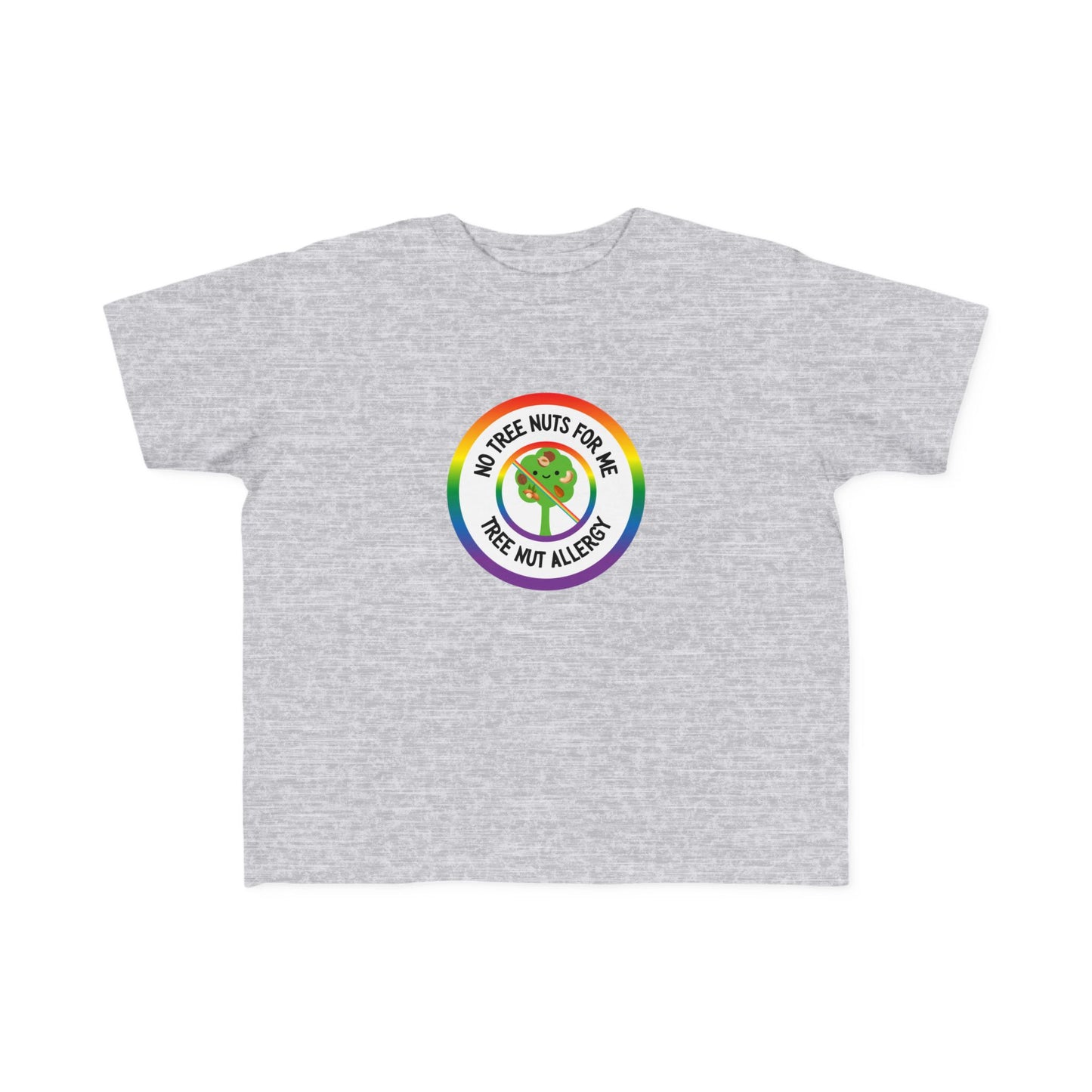 Tree Nut Allergy Rainbow Logo Toddler Tee
