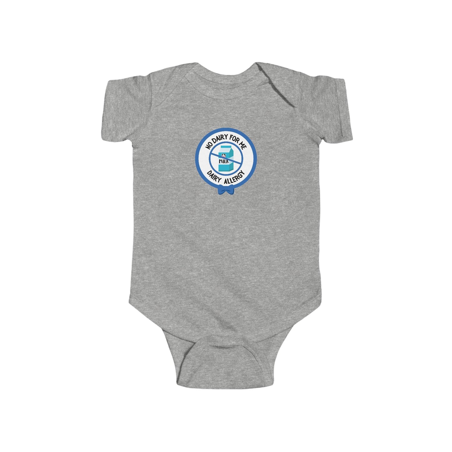 Dairy Allergy Blue Logo Short Sleeve Onesie