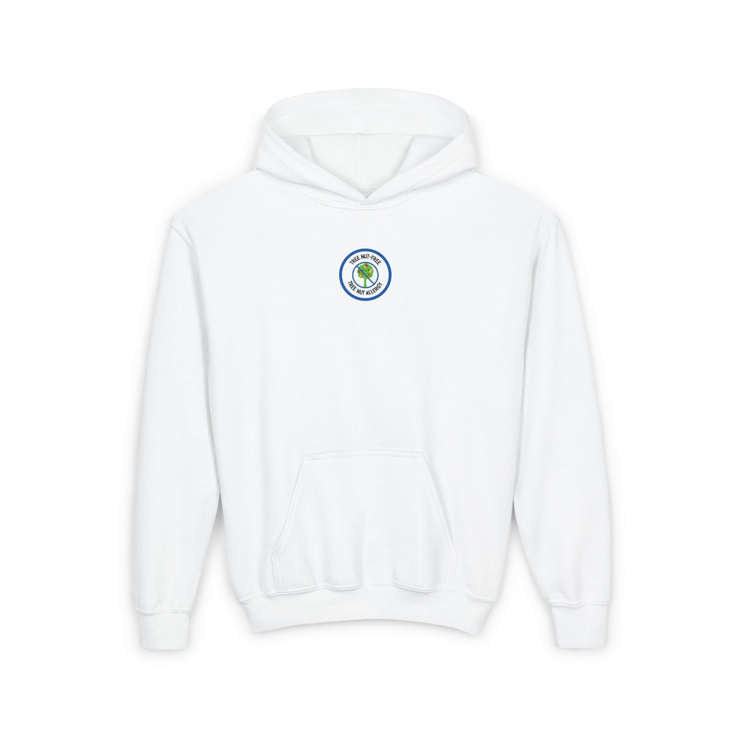 Tree Nut Allergy Blue Logo Youth Hoodie