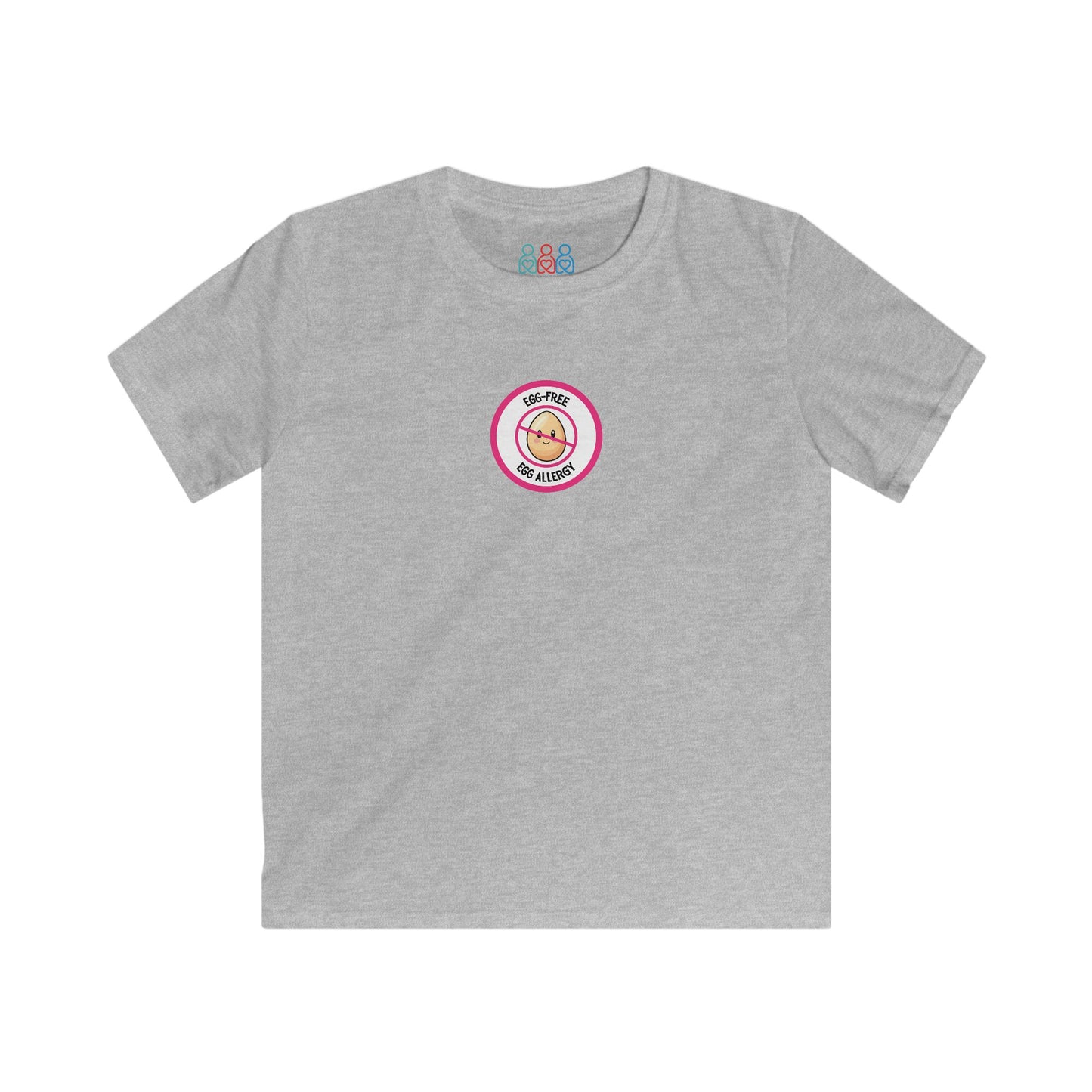 Egg Allergy Pink Logo Youth Tee