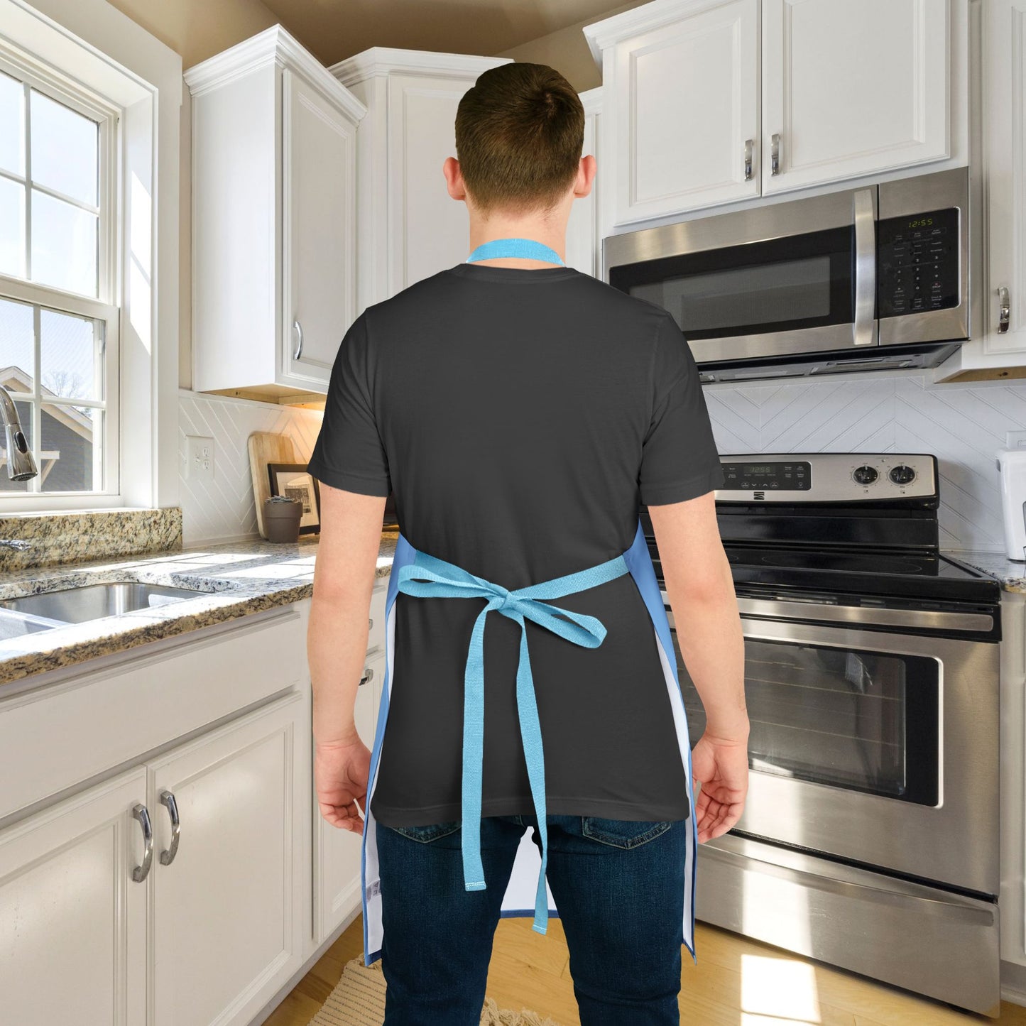 Blue Logo Food Allergy Apron