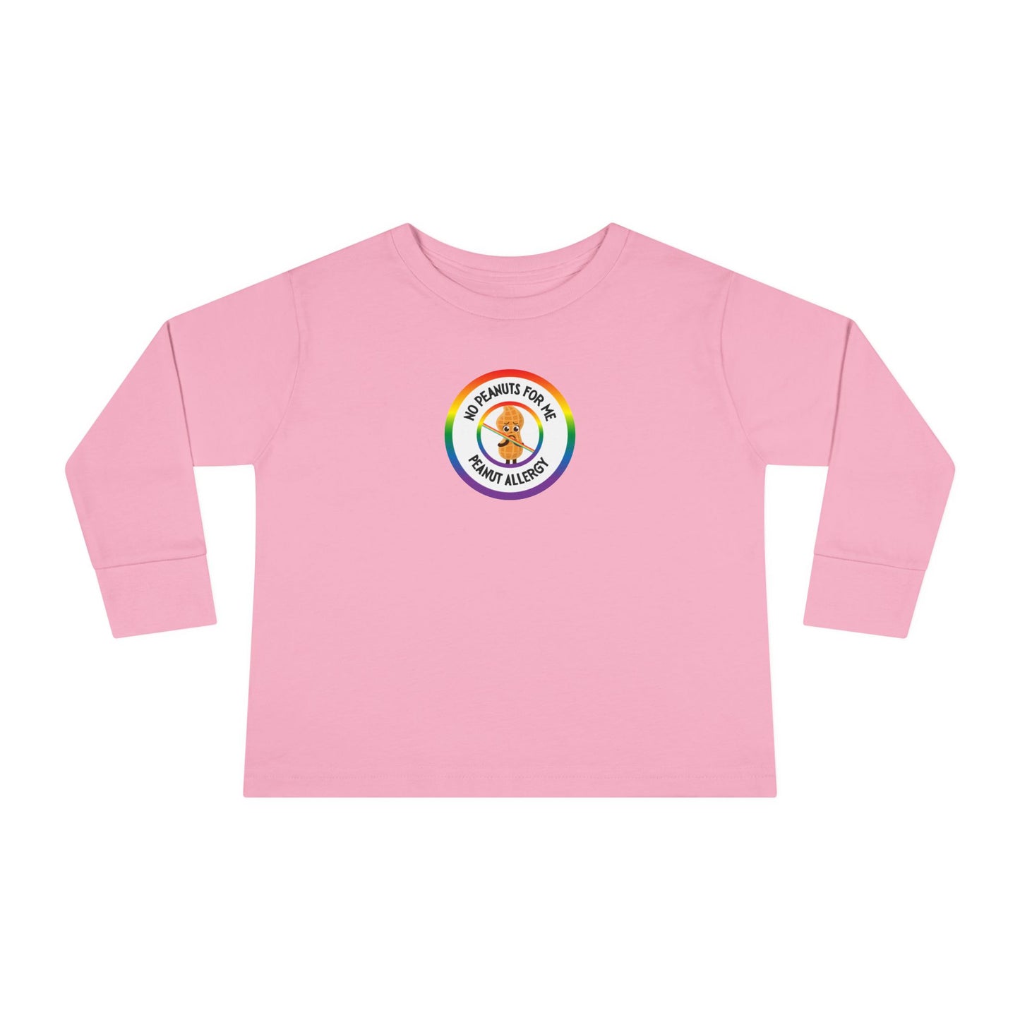 Peanut Allergy Rainbow Logo Toddler Long Sleeve